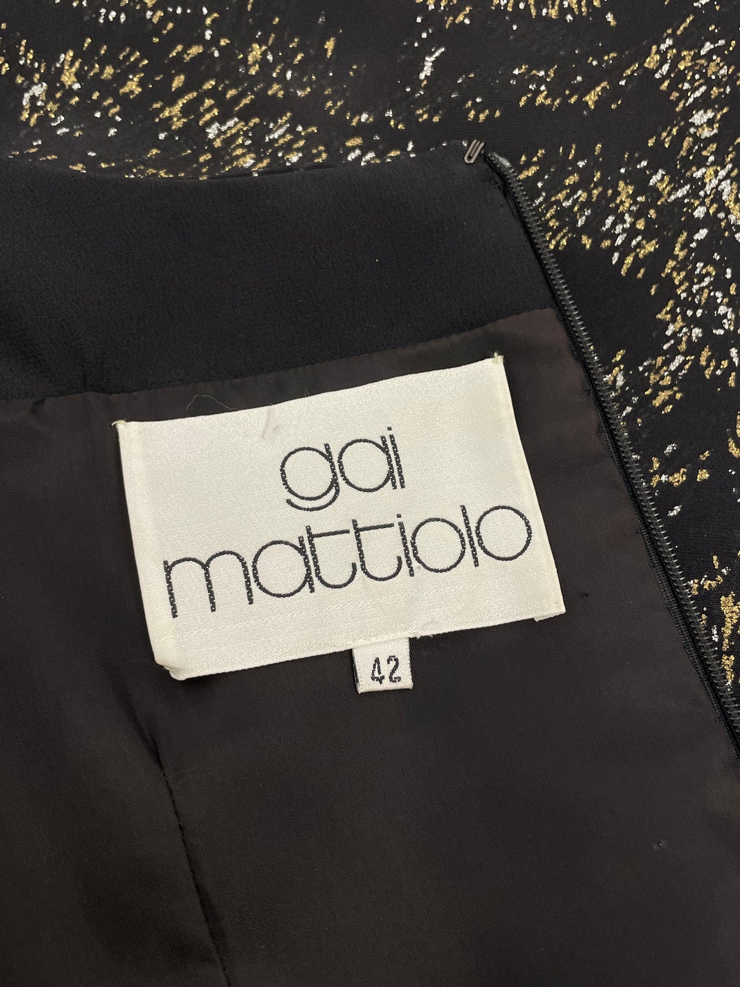 Gai Mattiolo 1990’s glittery maxi dress