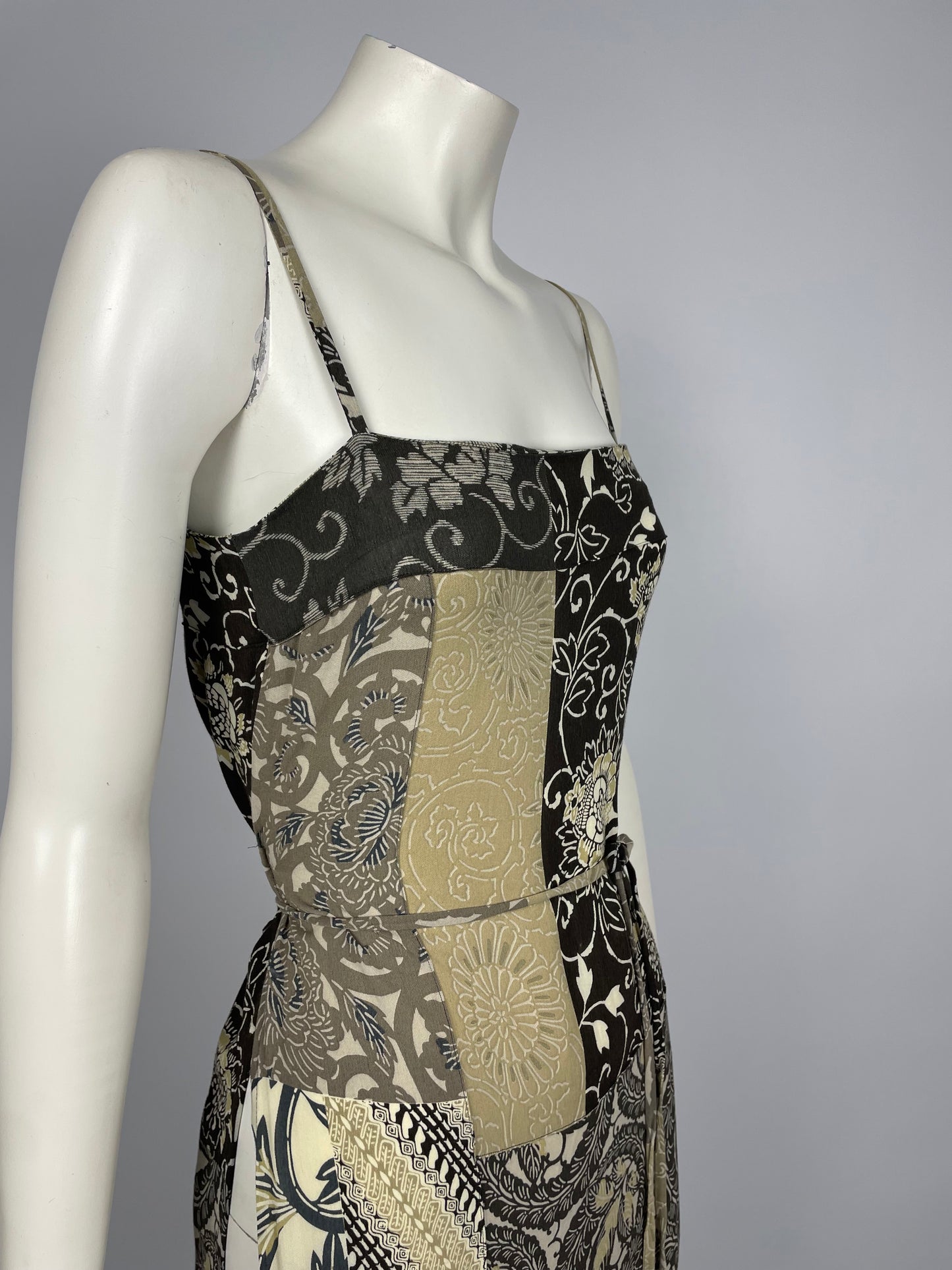 Kenzo 2000’s flower print bondage dress.