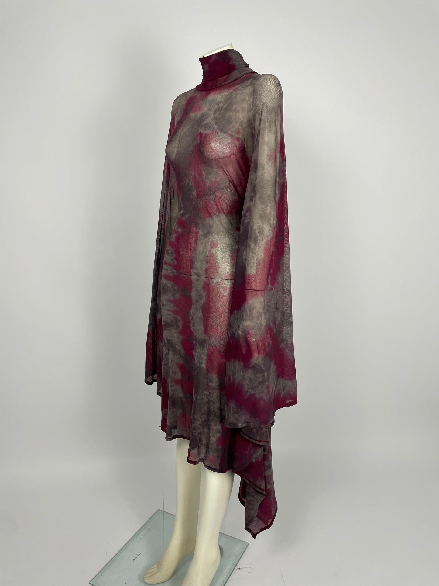 Plein Sud mesh cape dress