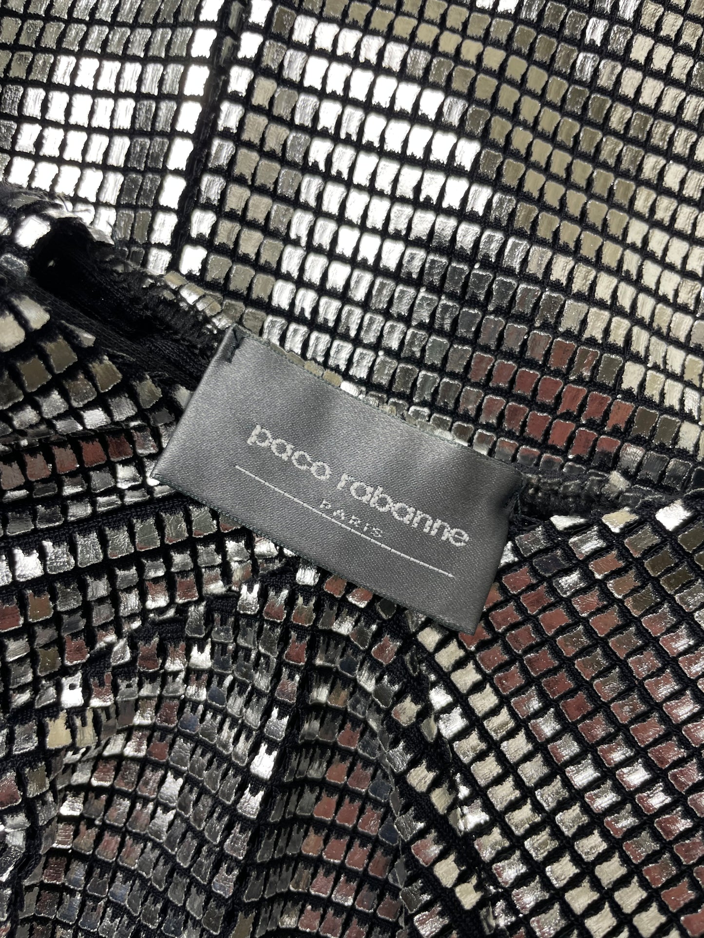 Paco Rabanne F/W 1995 Metallic Dress