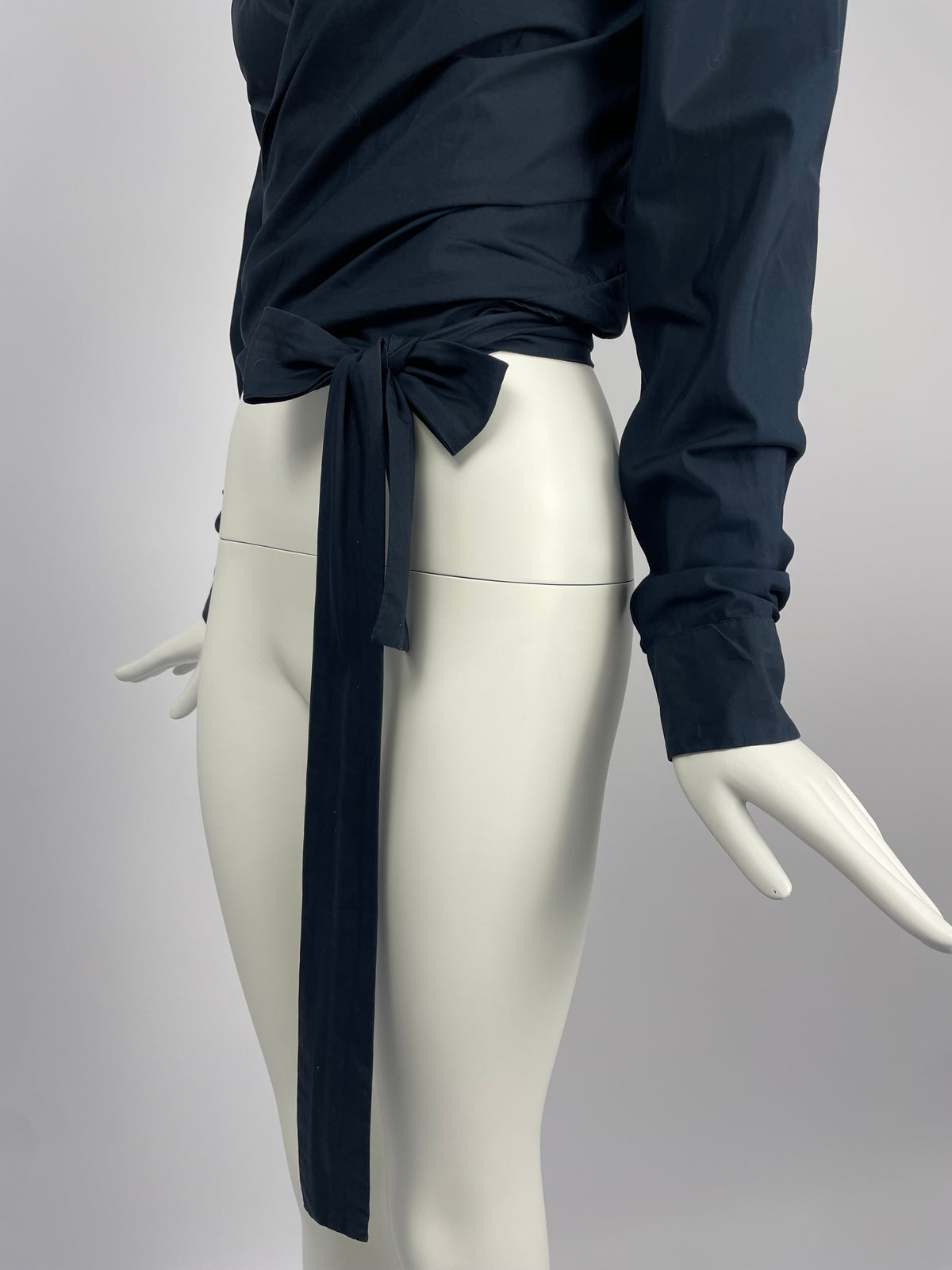 Gucci by Tom Ford S/S 2001 tie blouse