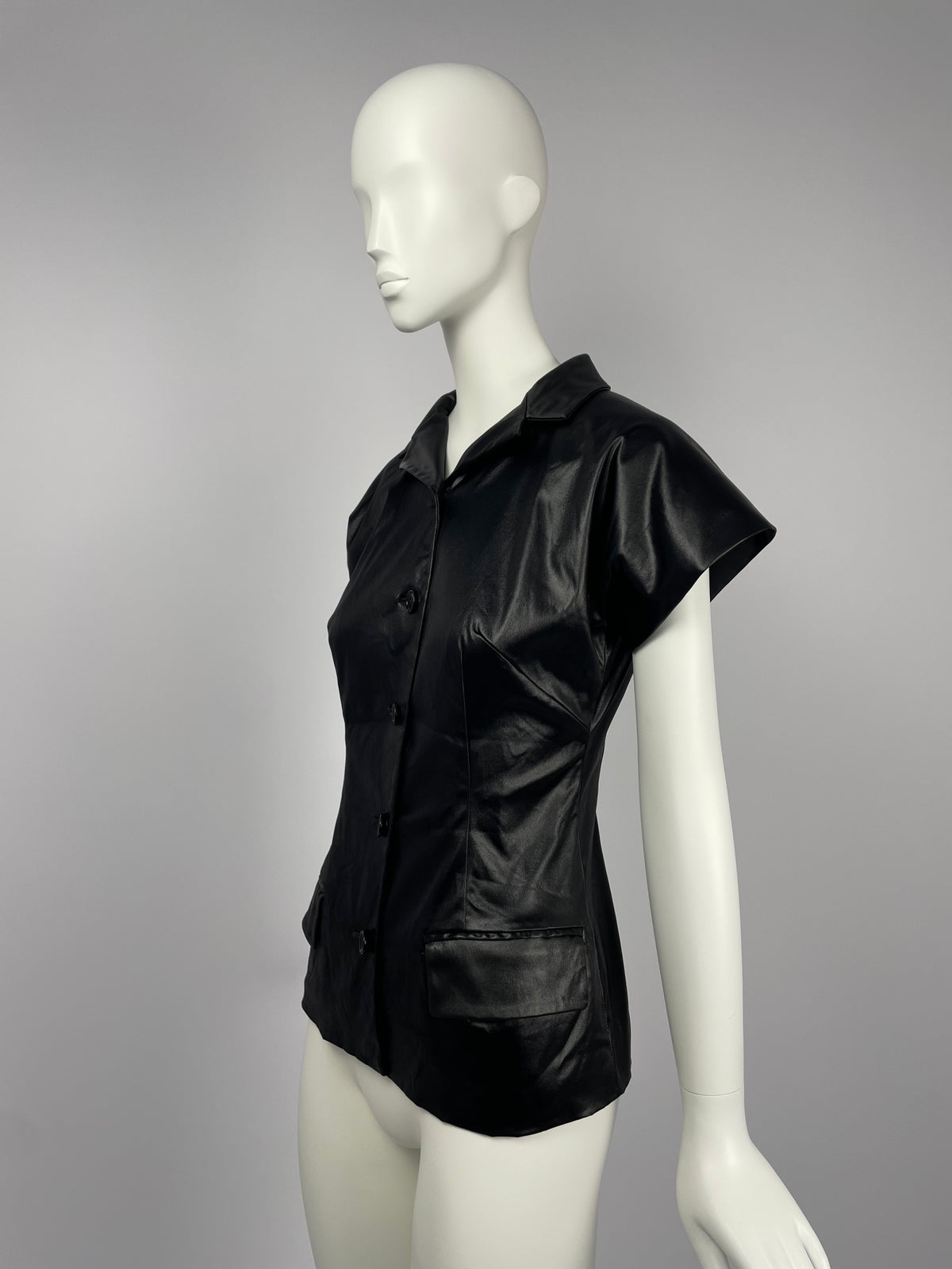 Dolce & Gabbana S/S 1999 patent leather shirt