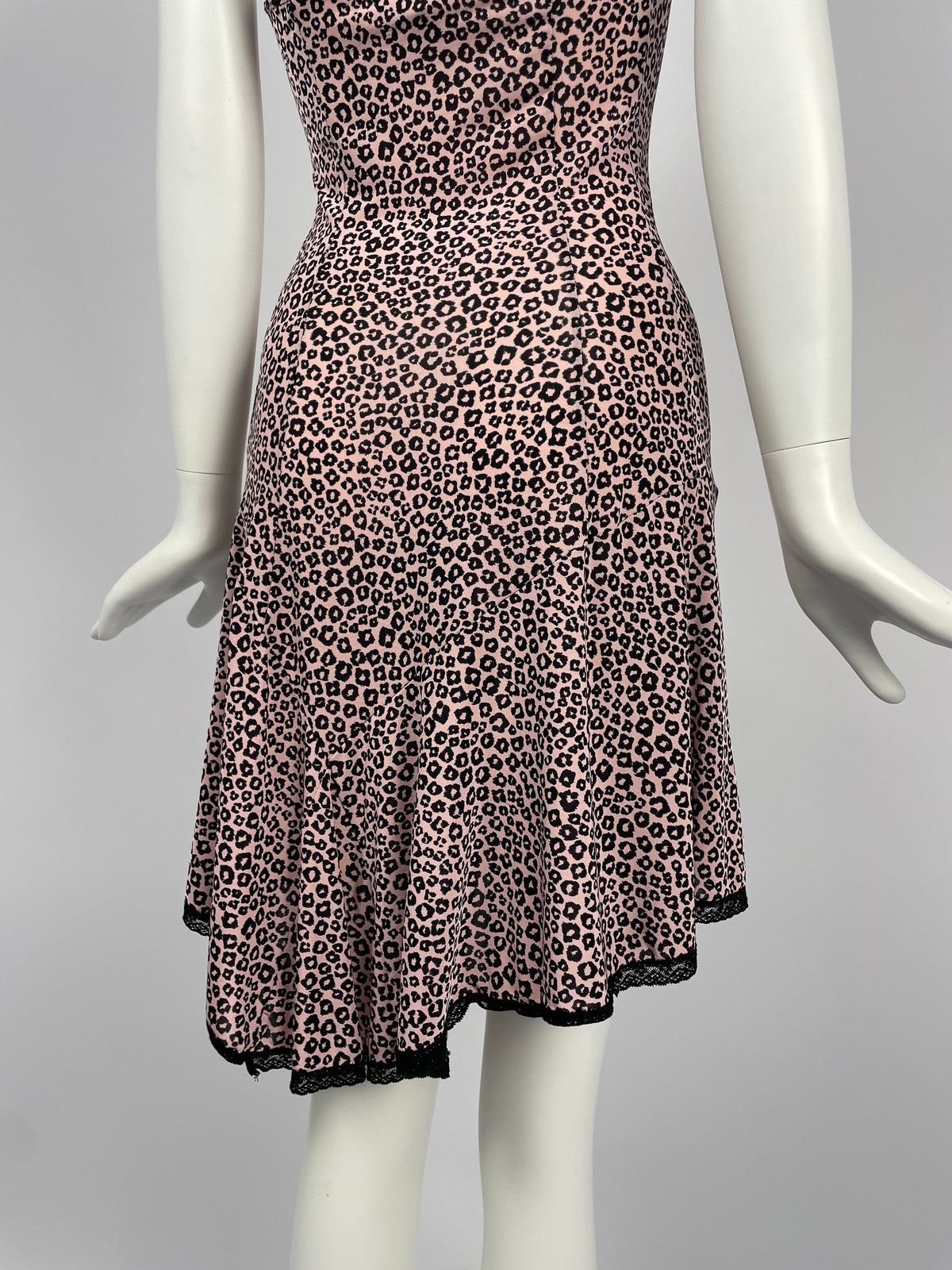 Blumarine 2000's Pink cheetah mini dress