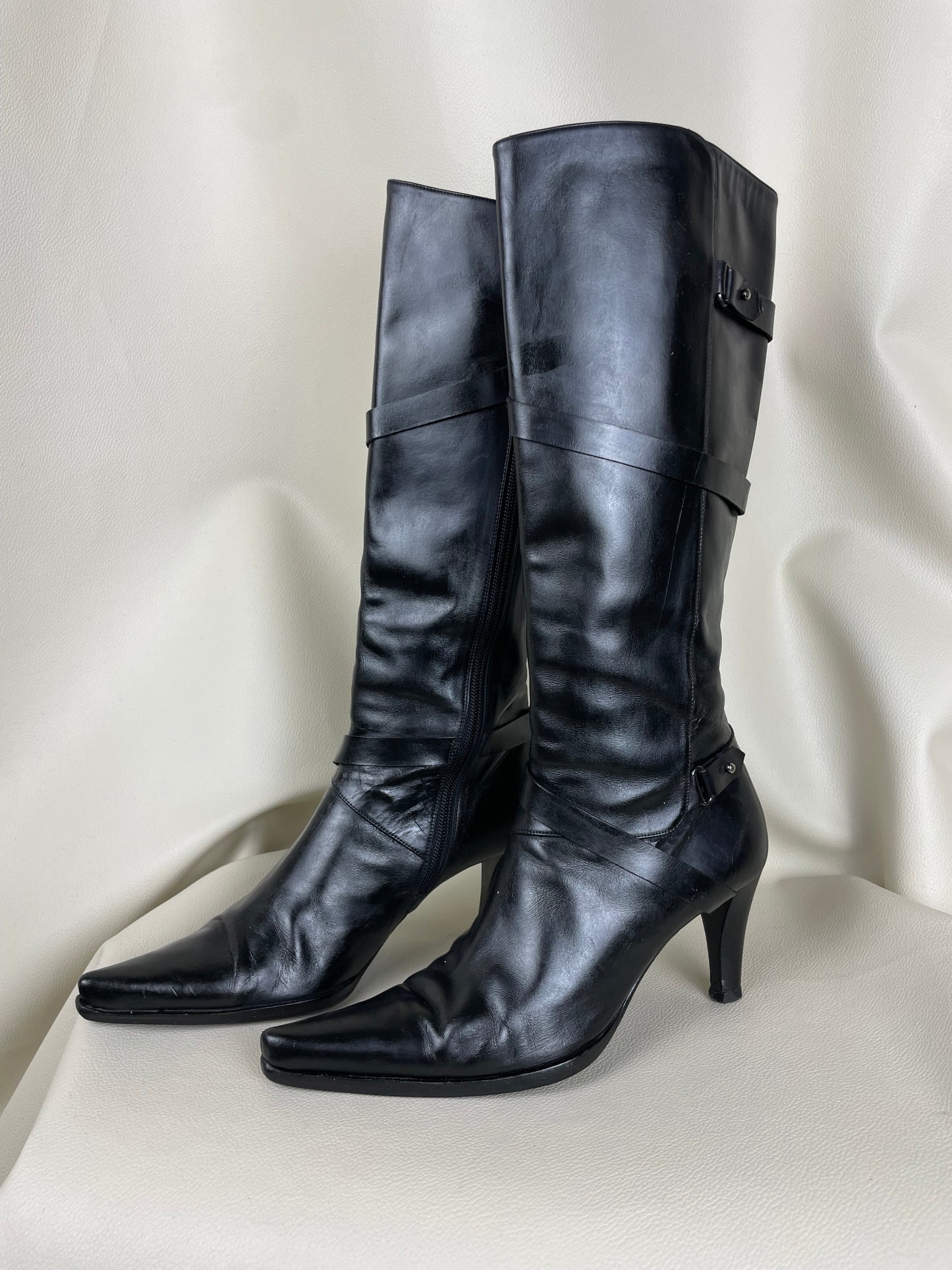 Balenciaga Leather Boots (37)