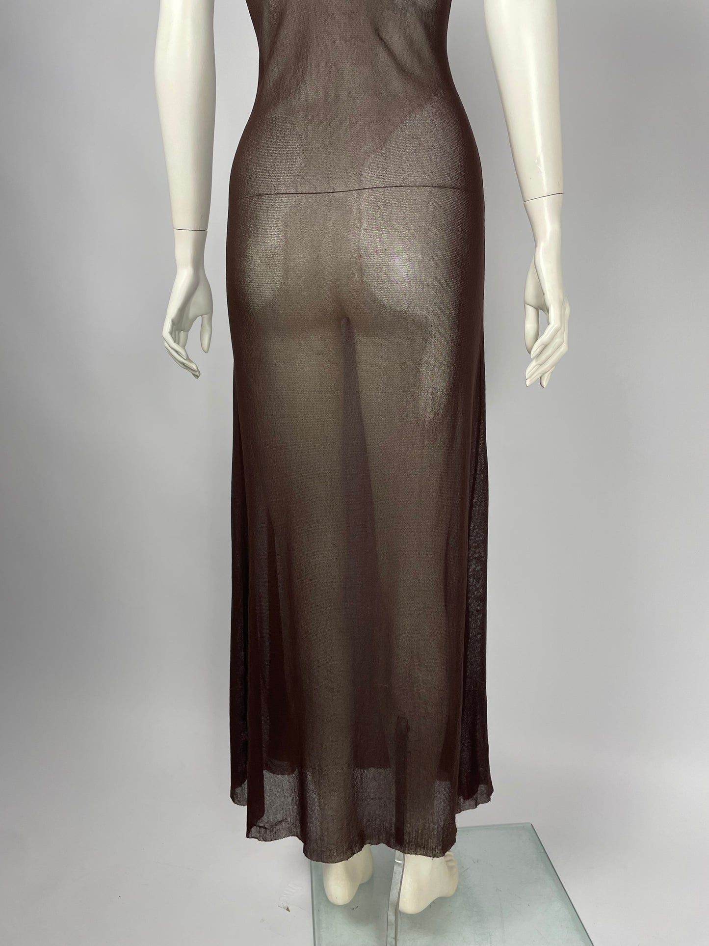 Jean Paul Gaultier mesh maxi dress