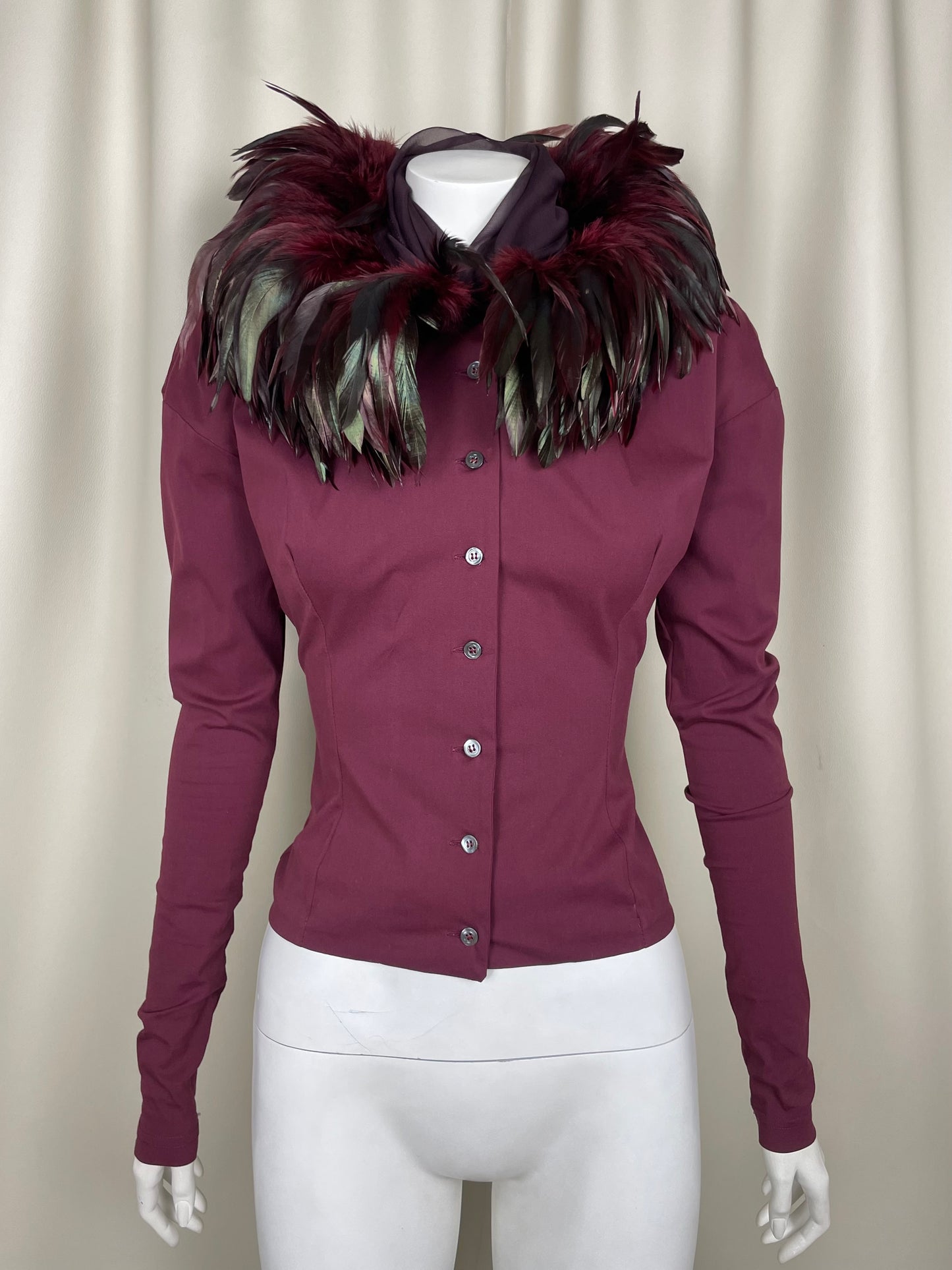 Dolce & Gabbana F/W 1990 Feather Shirt