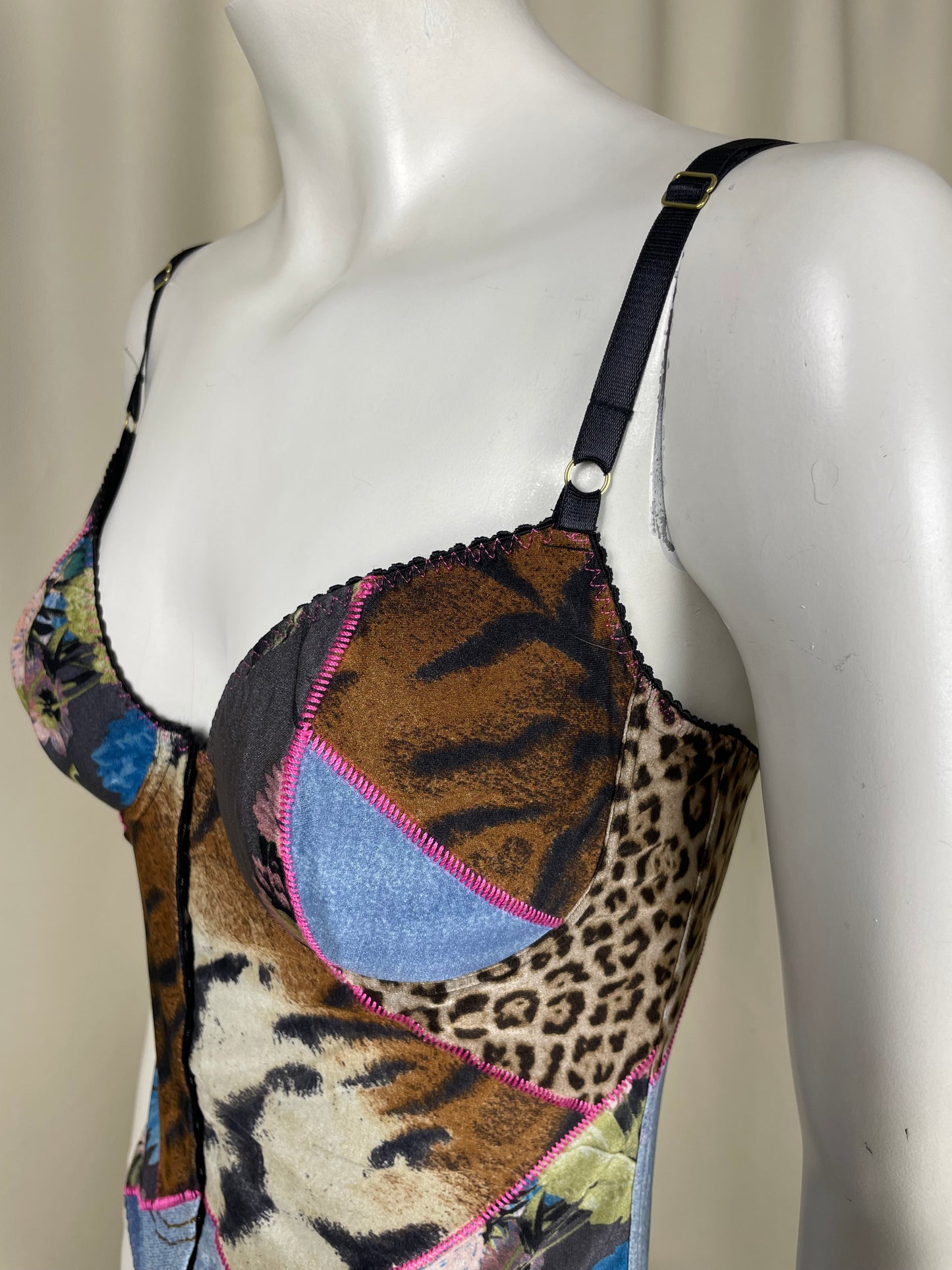 Roberto Cavalli 2000’s PatchWork Bustier (M)