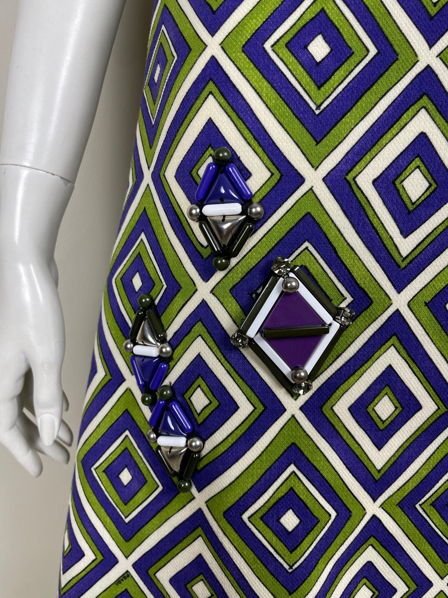 Prada F/W 2012 Resin Applique dress