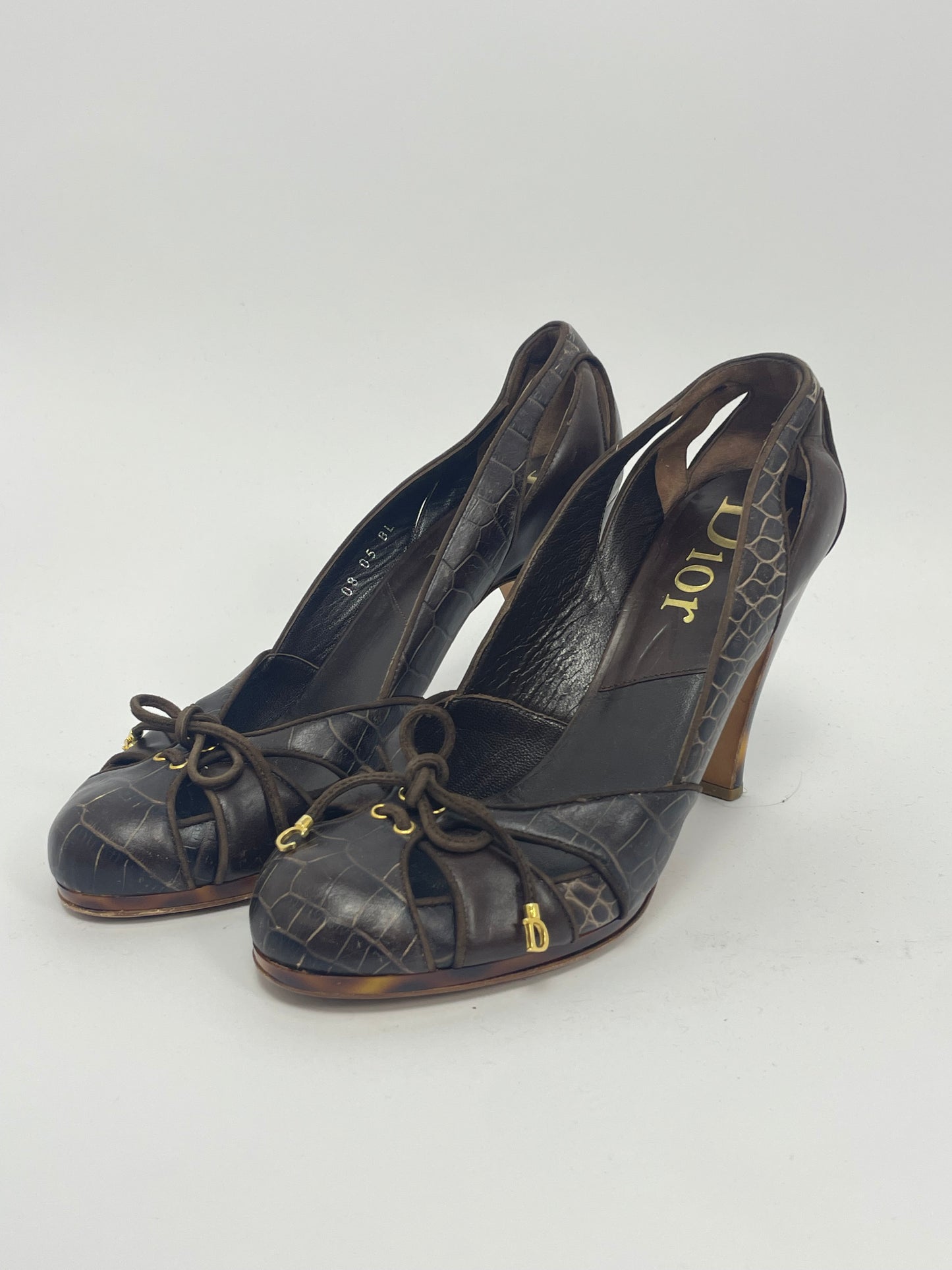 Dior by John Galliano F/W 2005 Snake  Print Carey Print heels.