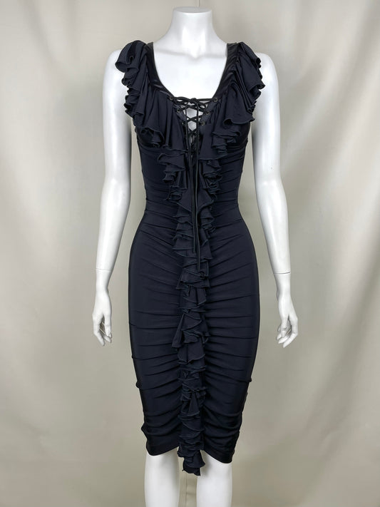 Roberto Cavalli Ruffled Dress (S)