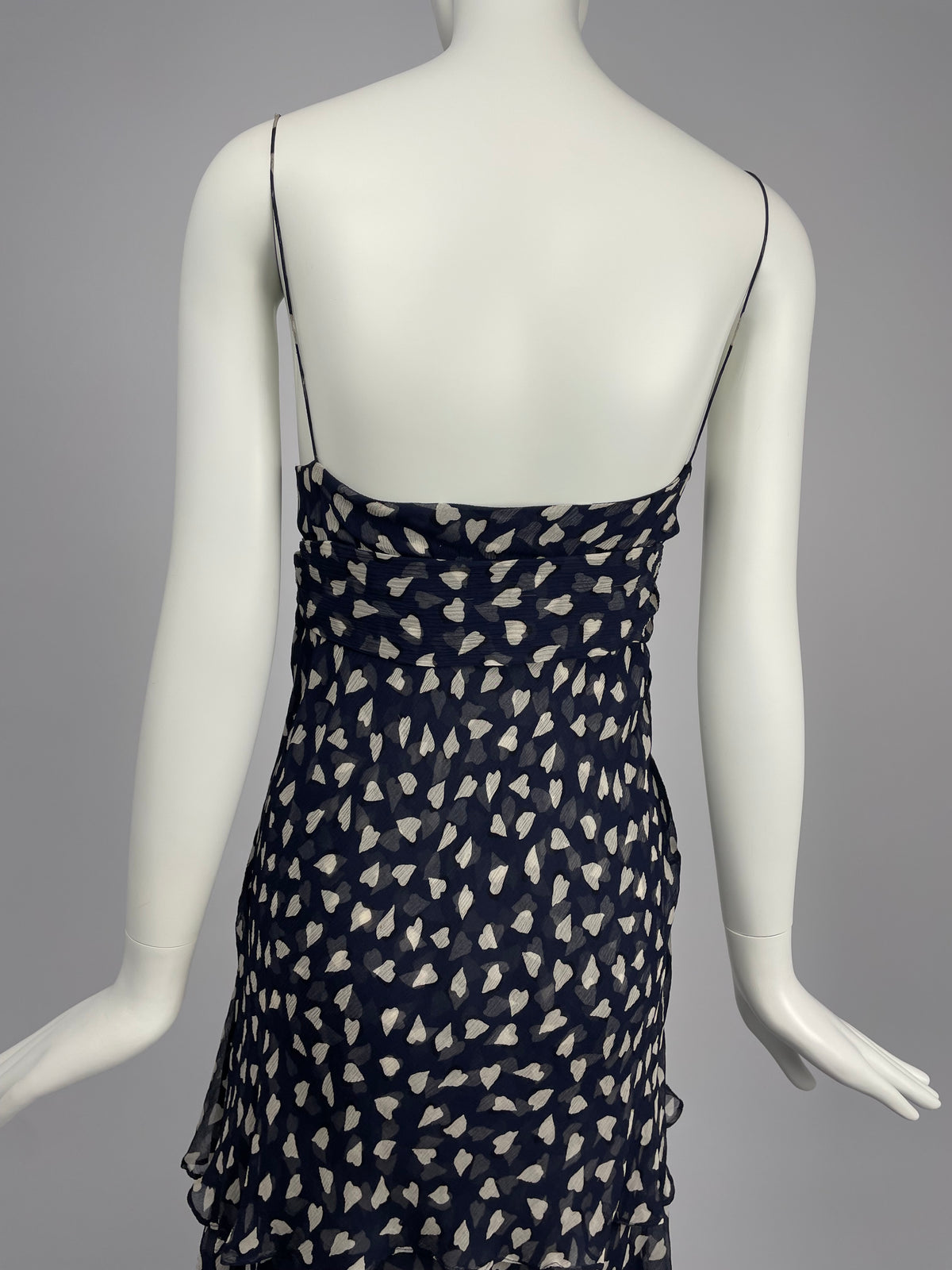 Georges Rech early 2000's silk ruffle dress