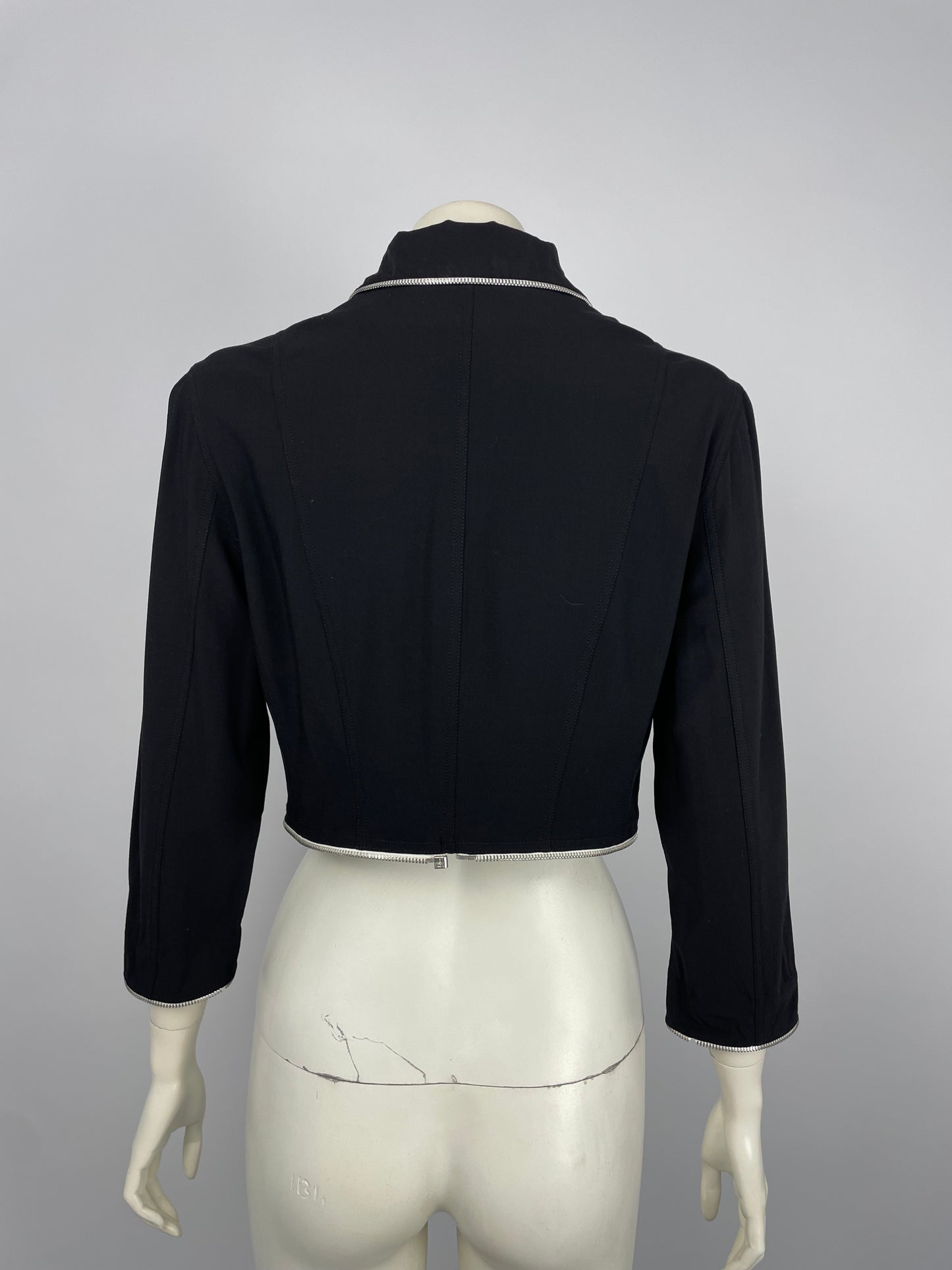 Dior by John Galliano S/S 2001 cropped zipper jacket.