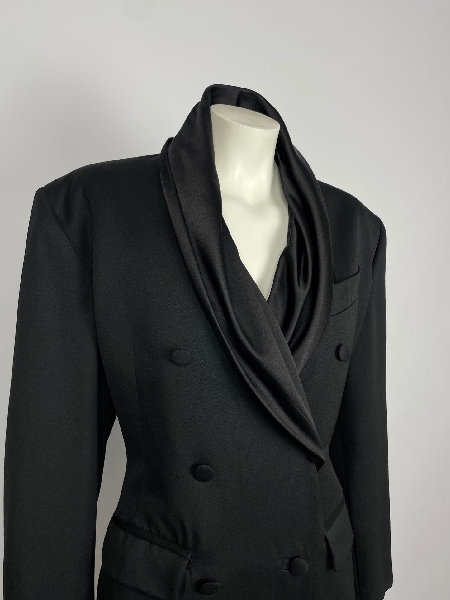 Jean Paul Gaultier 1990's silk scarf blazer