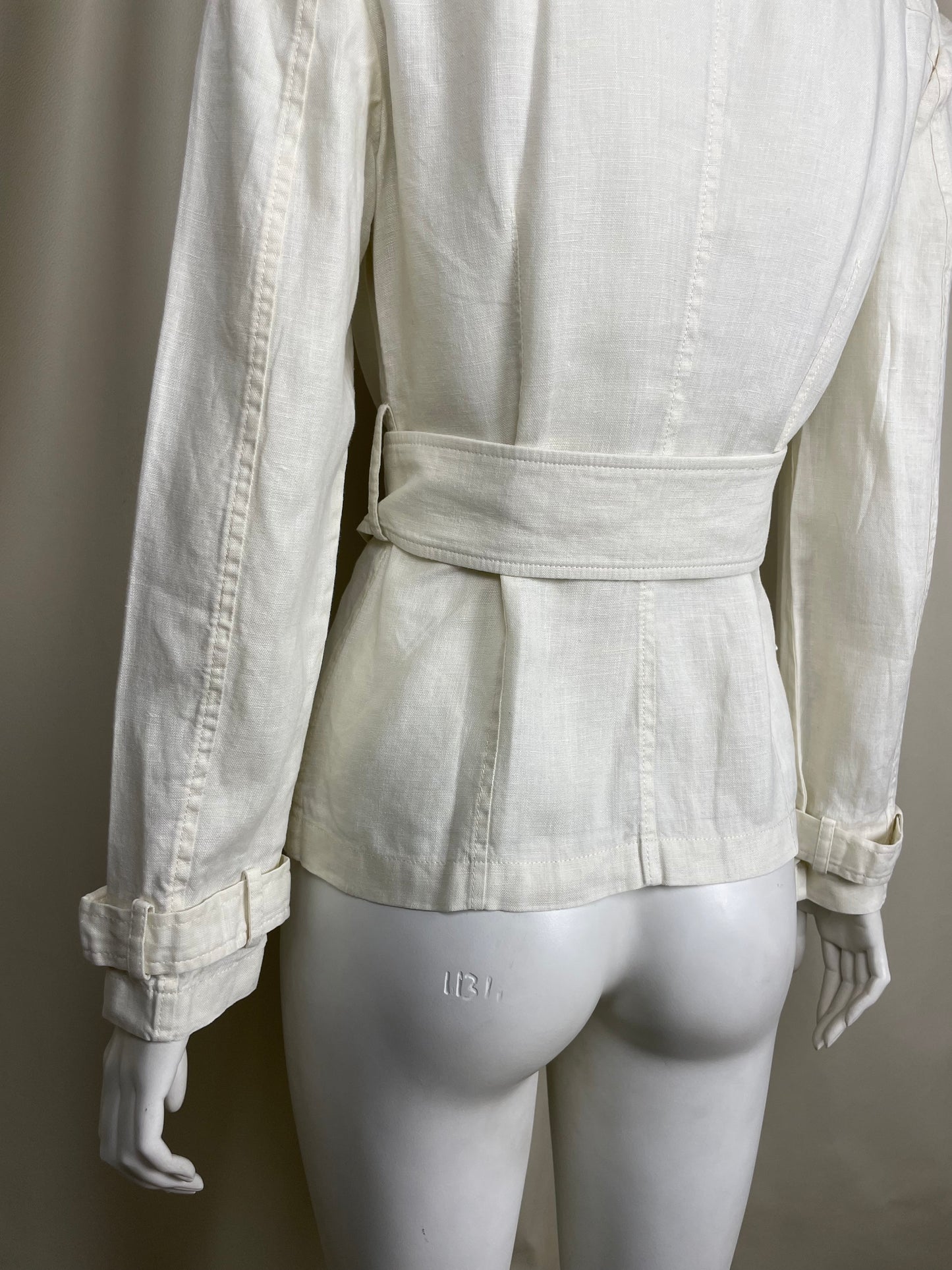 Gianni Versace 1990’s Linen Safari Coat