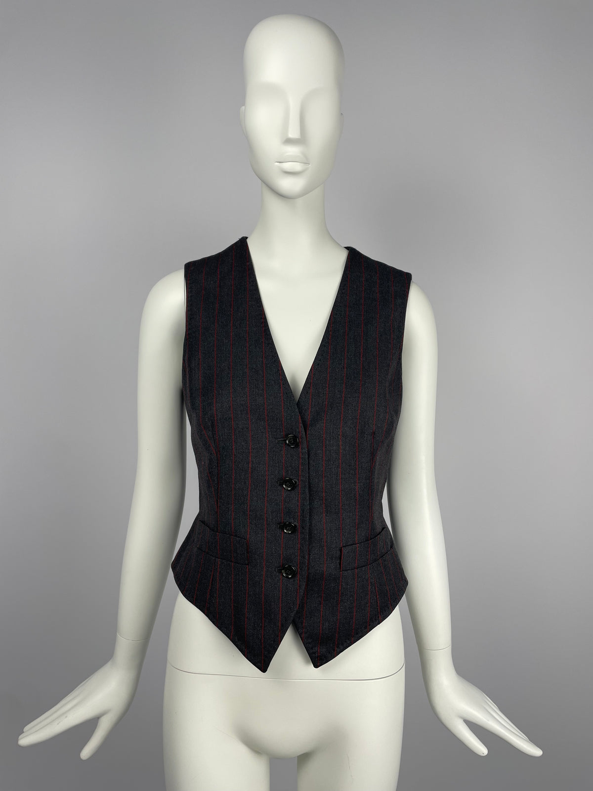 Dolce & Gabbana F/W 1997 Pinstripe wool vest