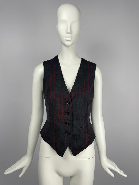 Dolce & Gabbana F/W 1997 Pinstripe wool vest