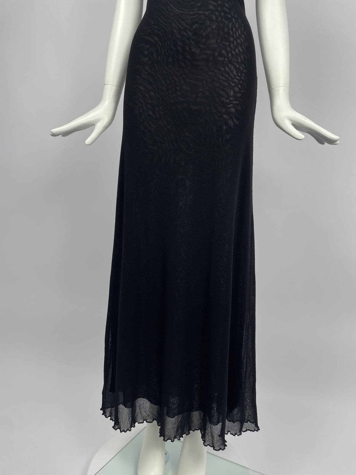 Jean Paul Gaultier maxi mesh dress
