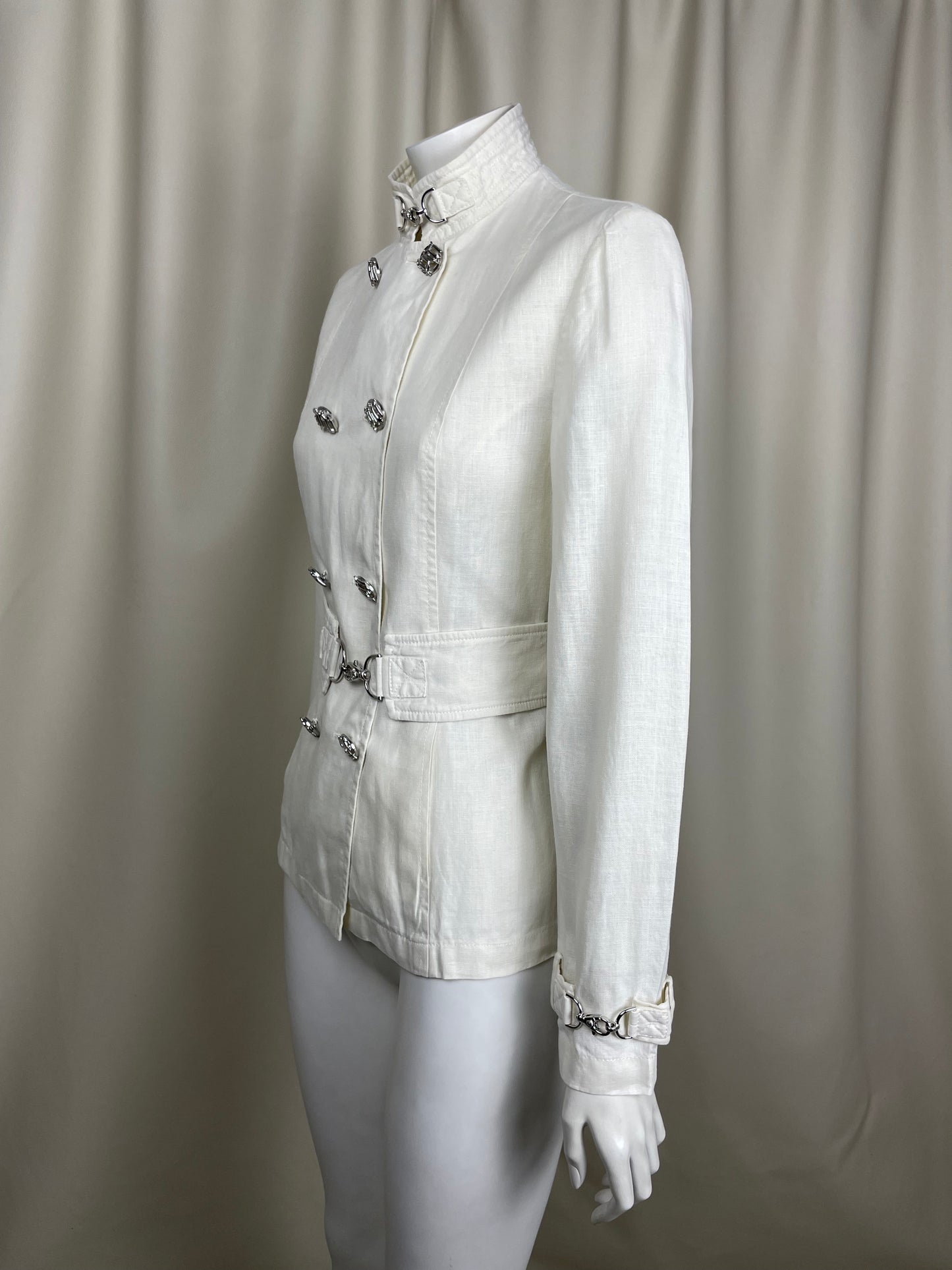 Gianni Versace 1990’s Linen Safari Coat