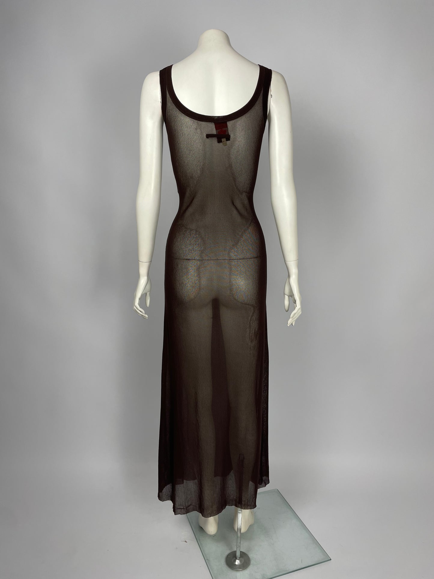 Jean Paul Gaultier mesh maxi dress