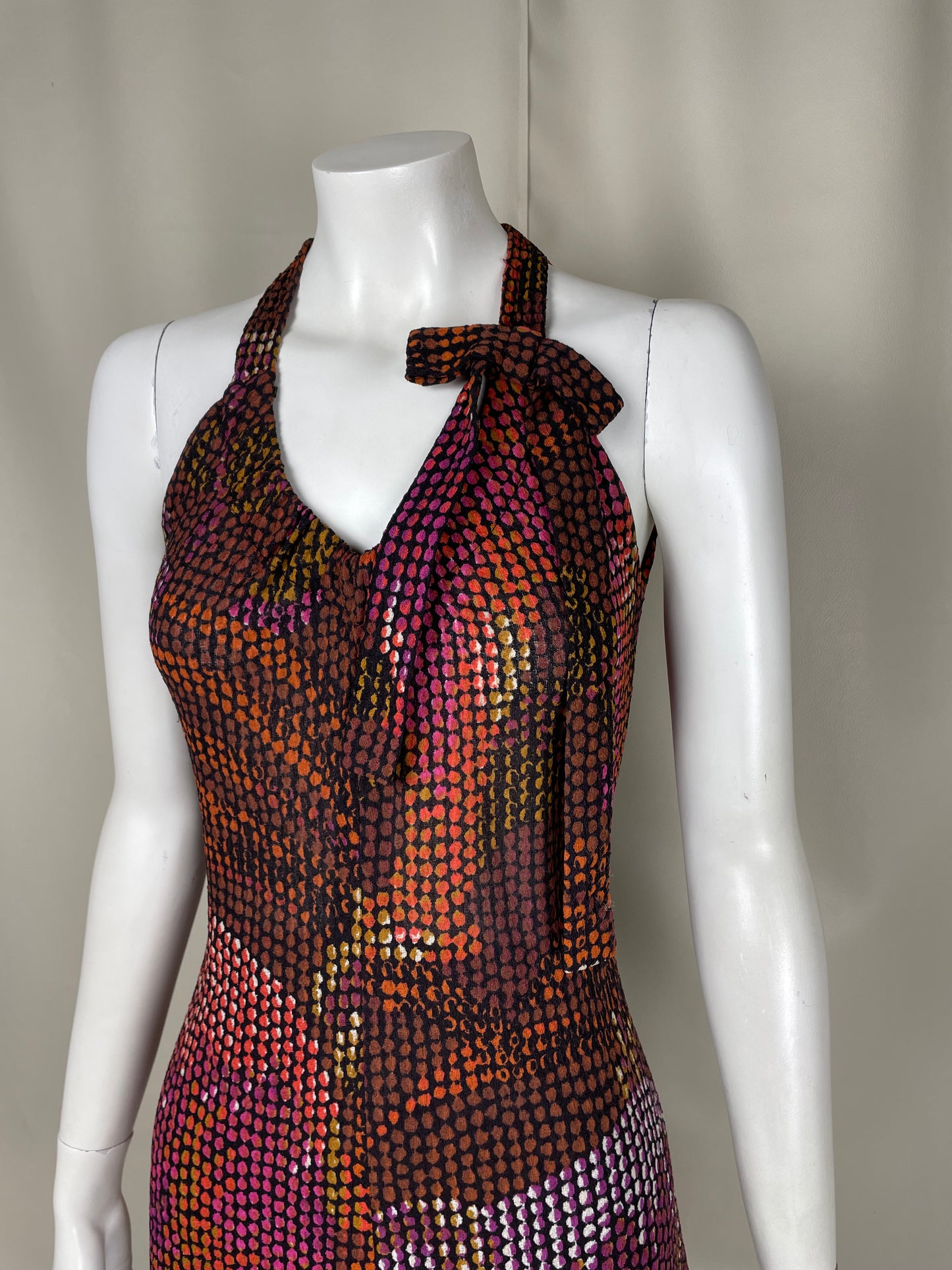 Miss Dior 1970’s Floral Dots Dress (M)