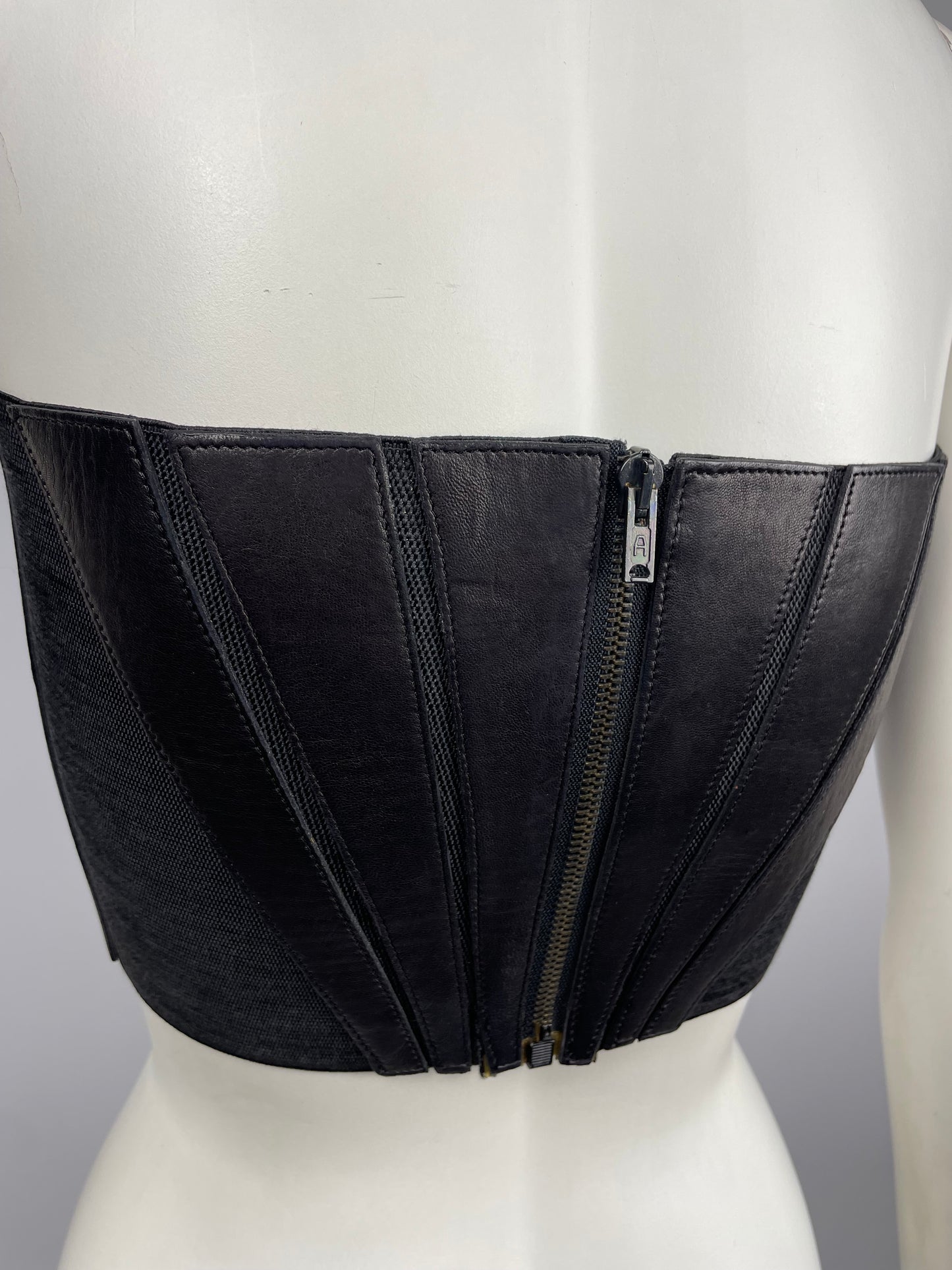 Claude Montana 1980’s Leather Bustier