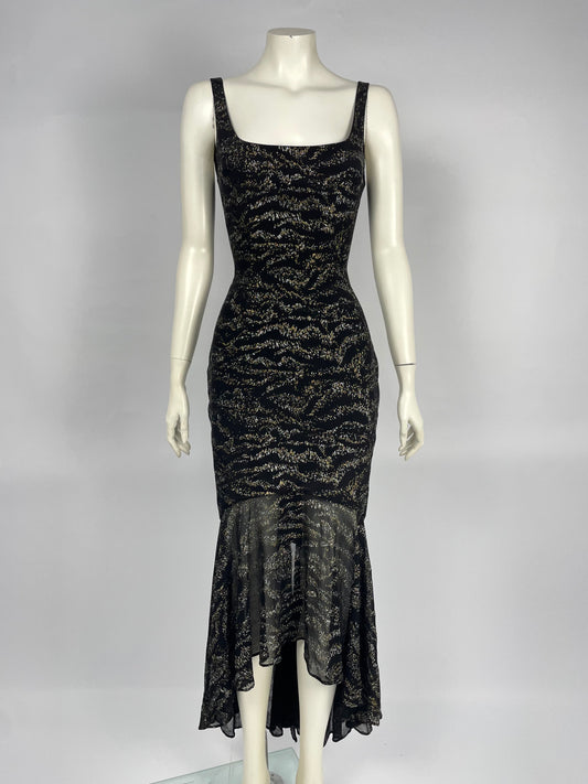 Gai Mattiolo 1990’s glittery maxi dress