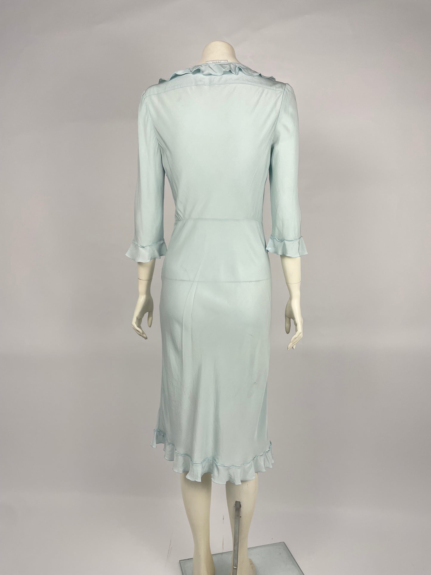Prada 1990’s bias cut flared maxi dress