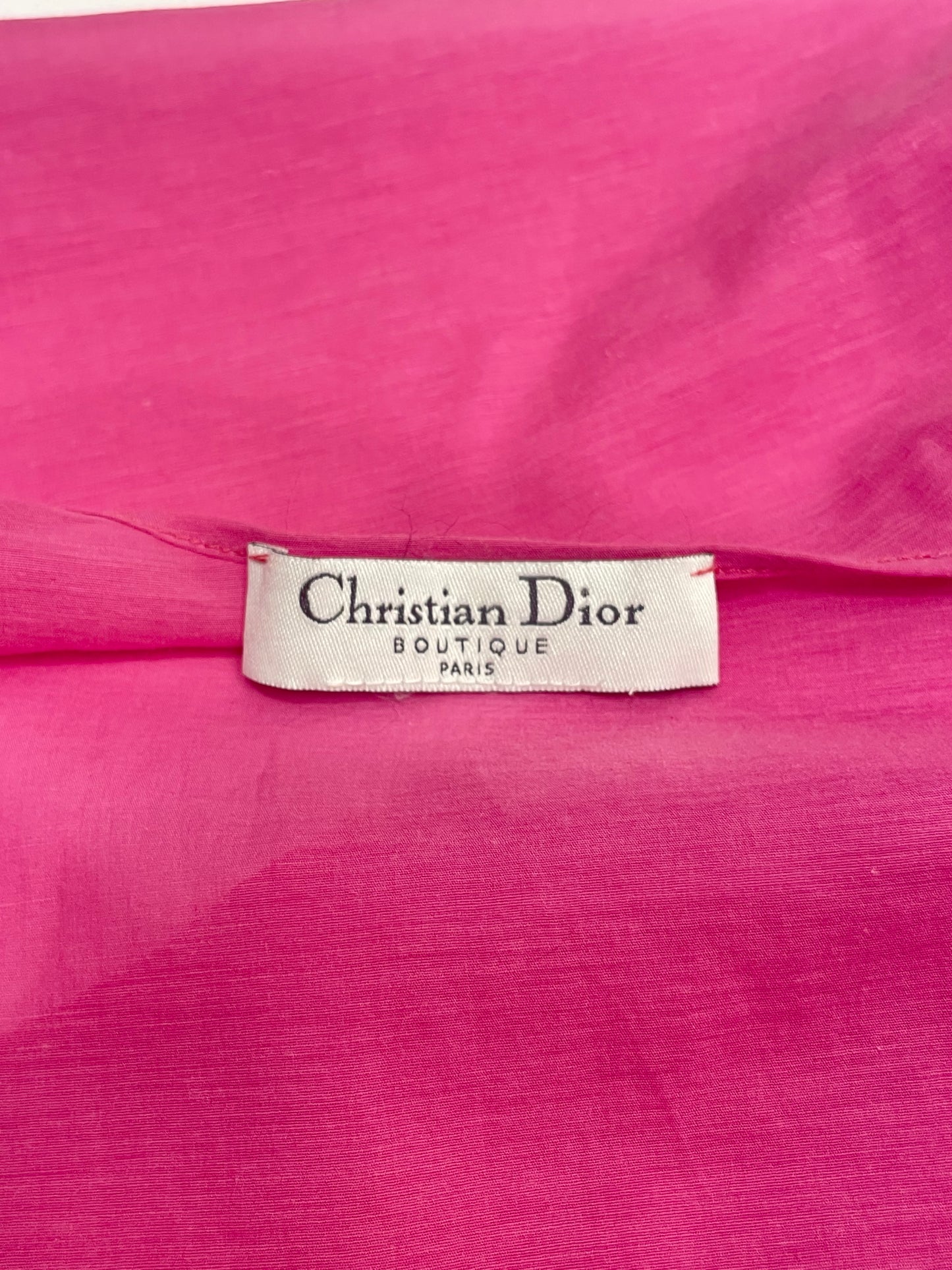Dior 2000’s Pink linen tie blouse