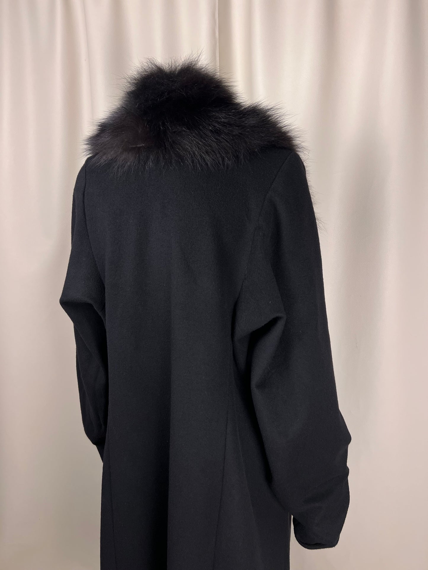 Plein Sud F/W 2004 Fox Fur Cashmere Coat (M)