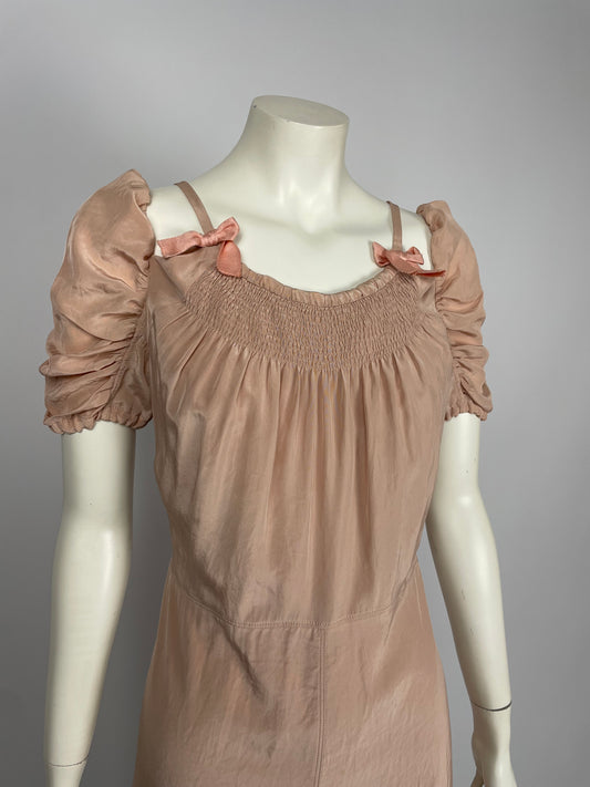 Prada 2007 Gathered ruffle dress.