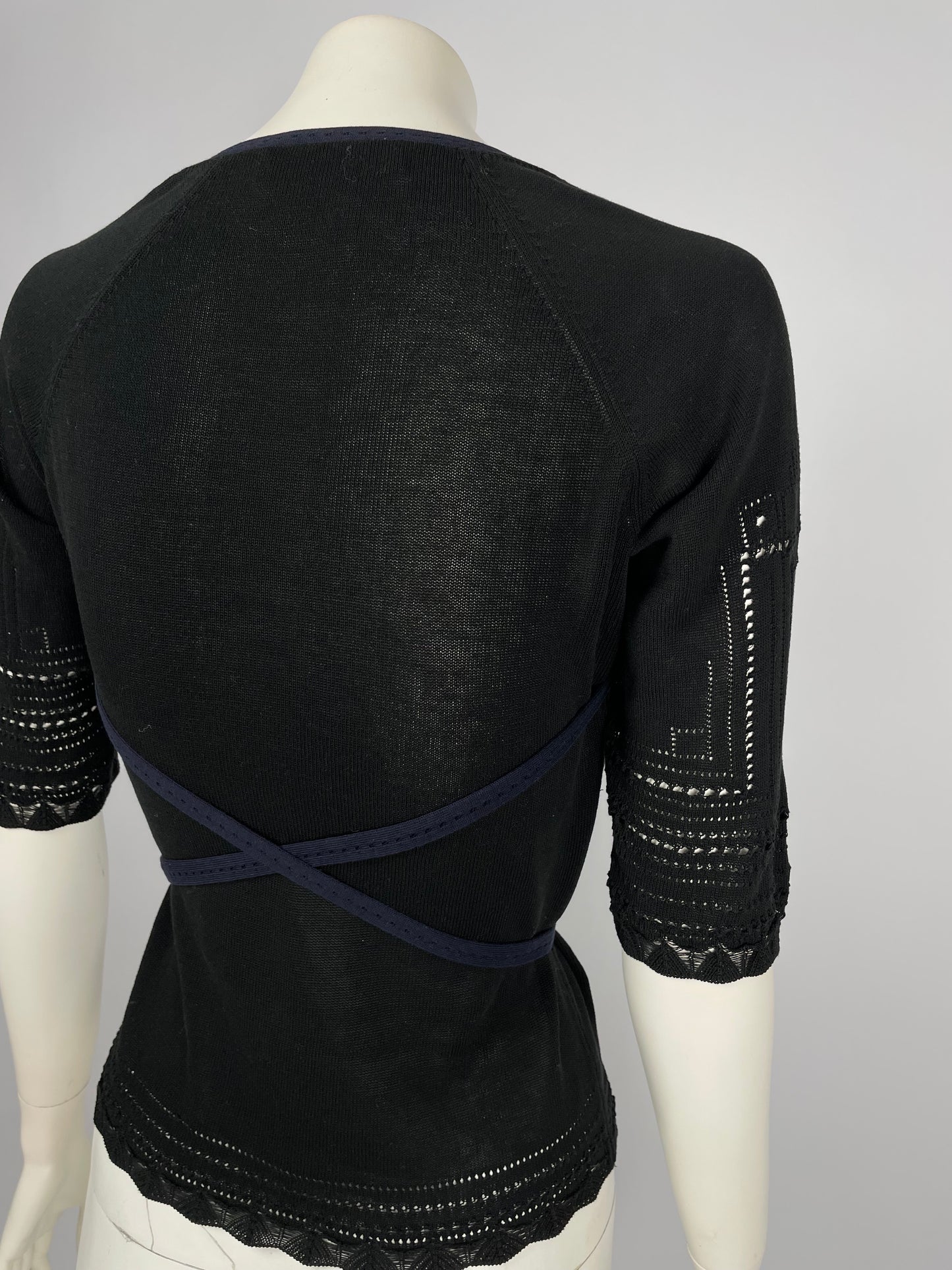 Dior by John Galliano S/S 2000 bondage knit top.