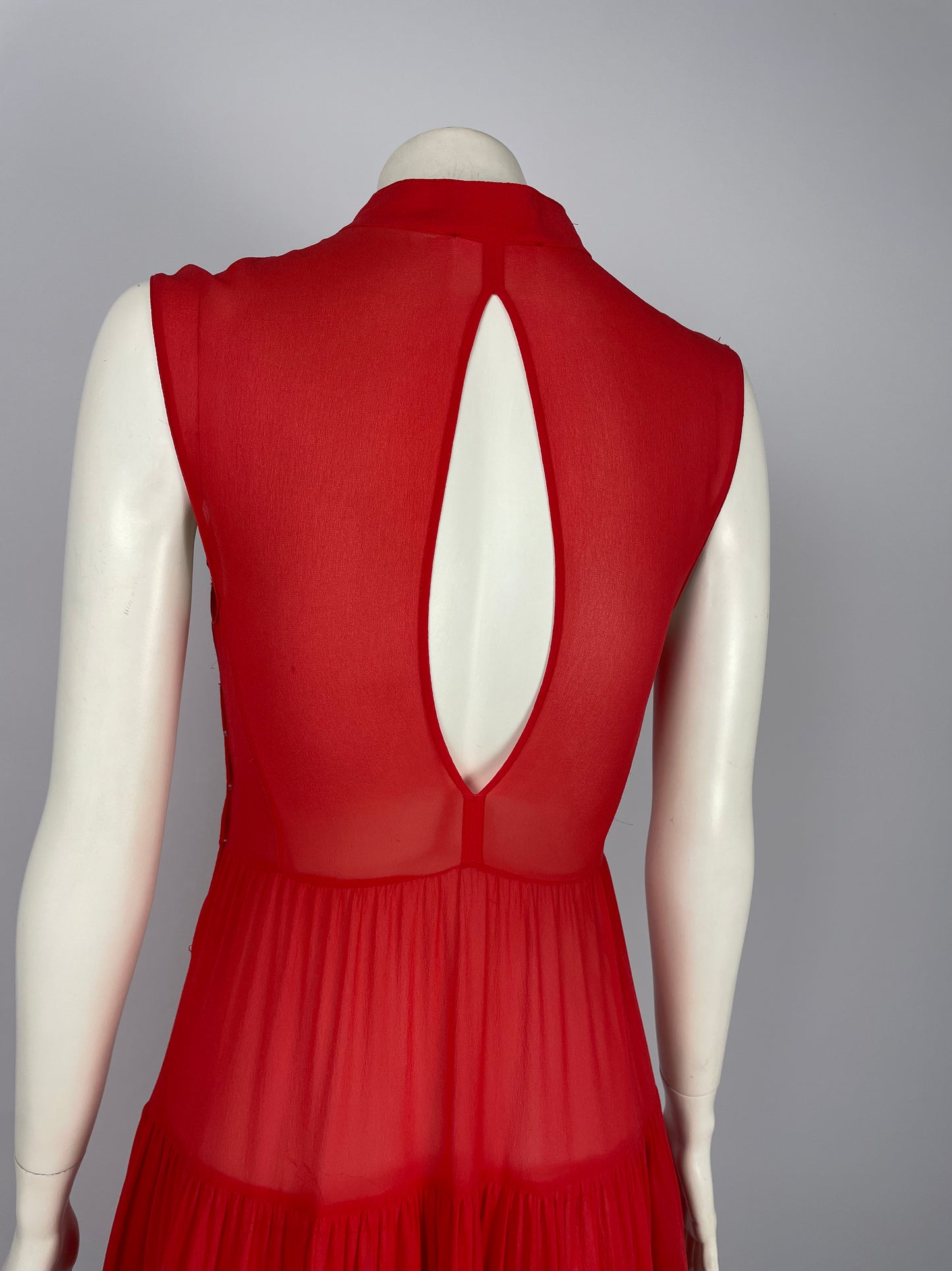 Blumarine 2000’s bondage ruffled dress.