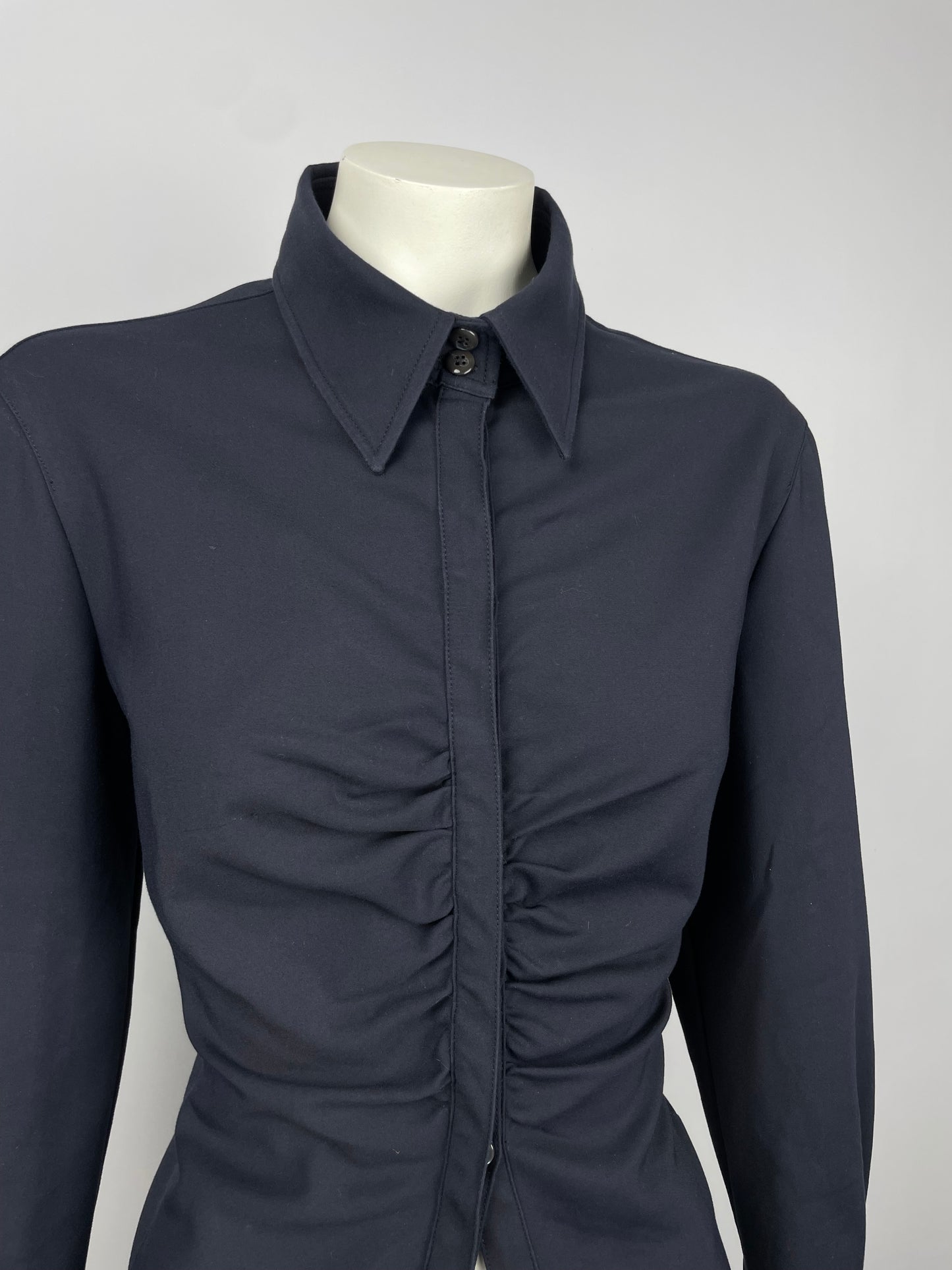 Armani Navy gathered jacket