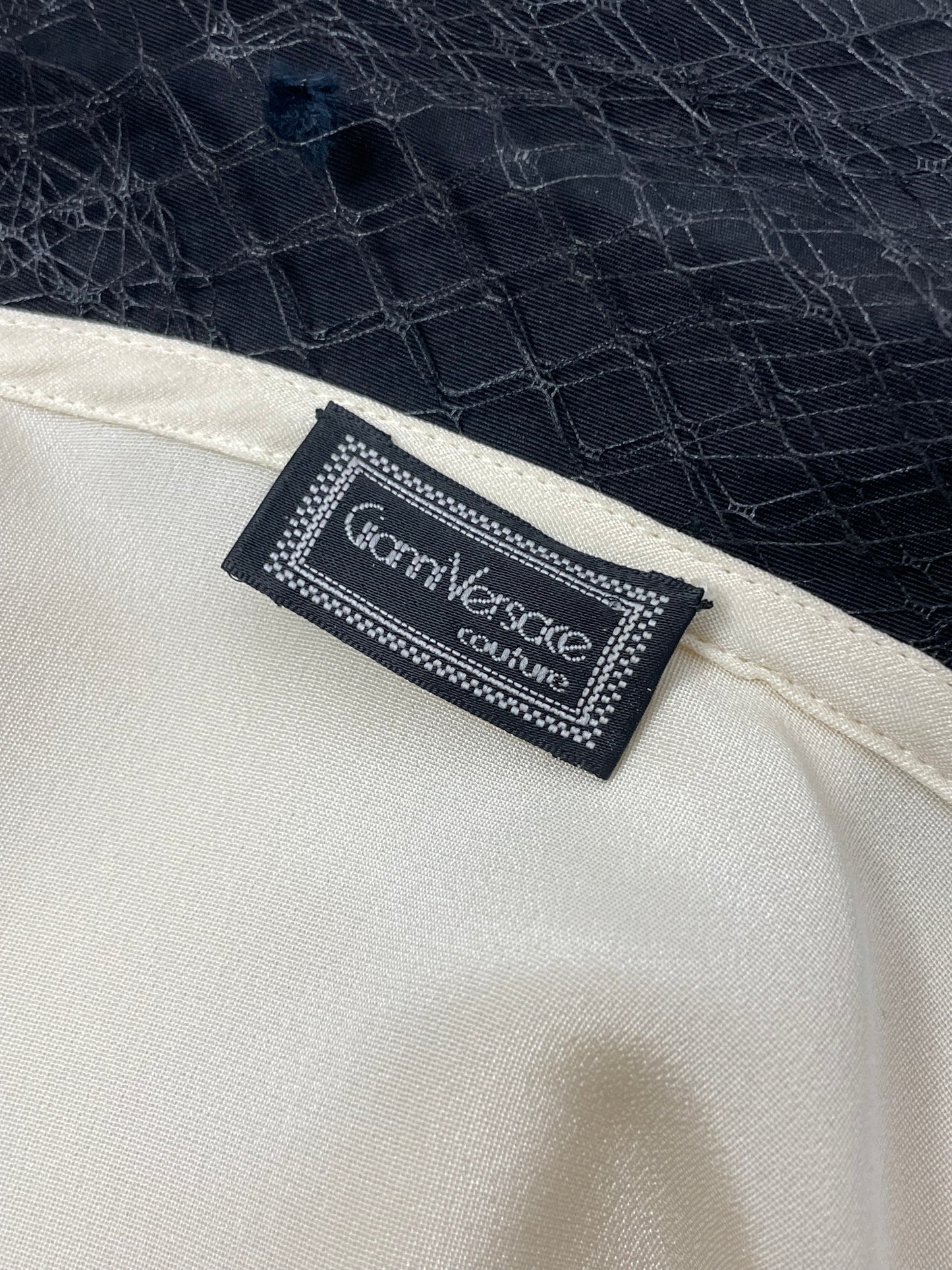 Gianni Versace F/W 1989 Silk and lace shirt