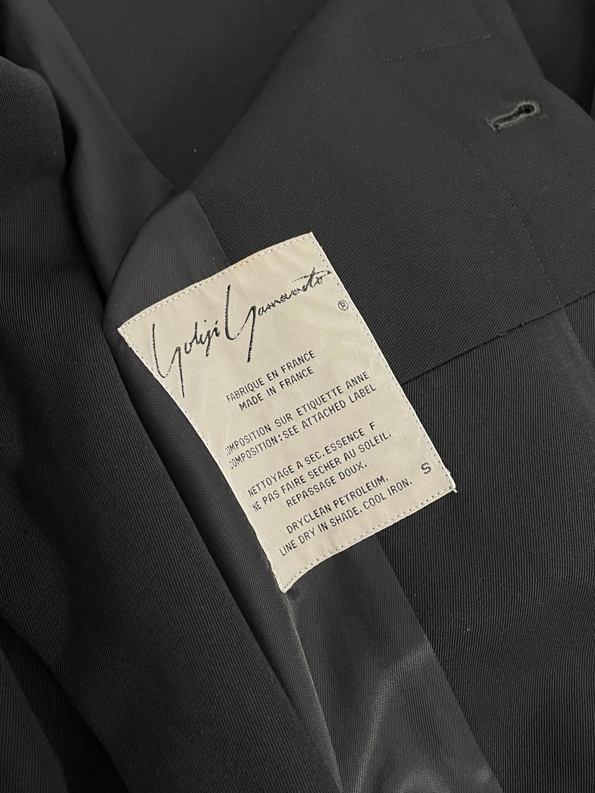 Yohji Yamamoto early 1980’s oversized coat