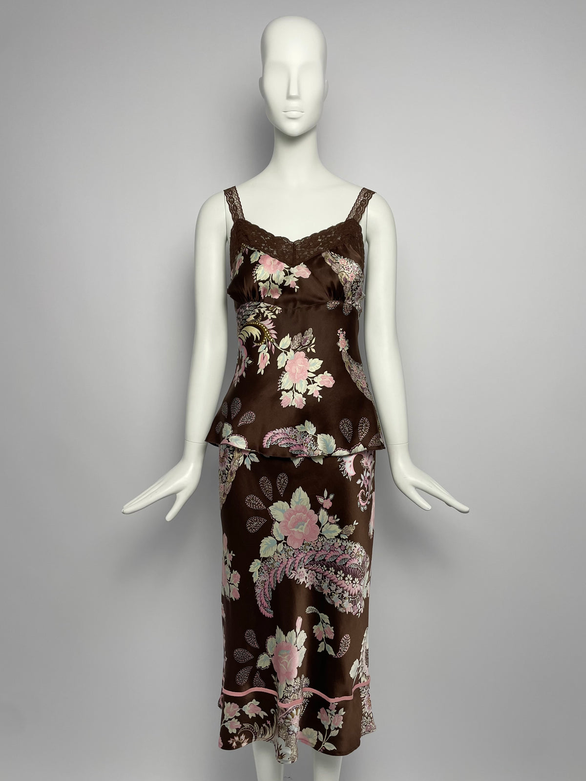 Gerard Darel 2000’s Silk floral set