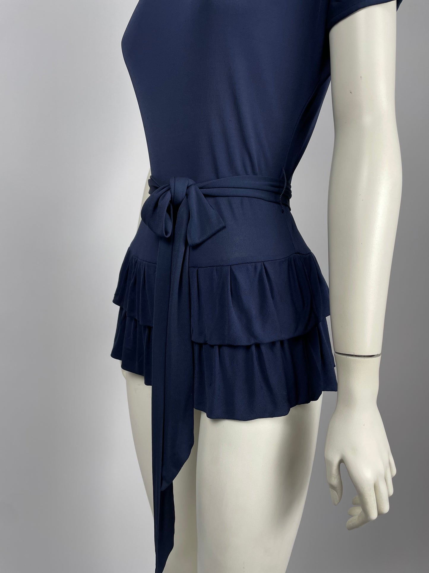 Dior by John Galliano 2009 Cruise belt blouse.