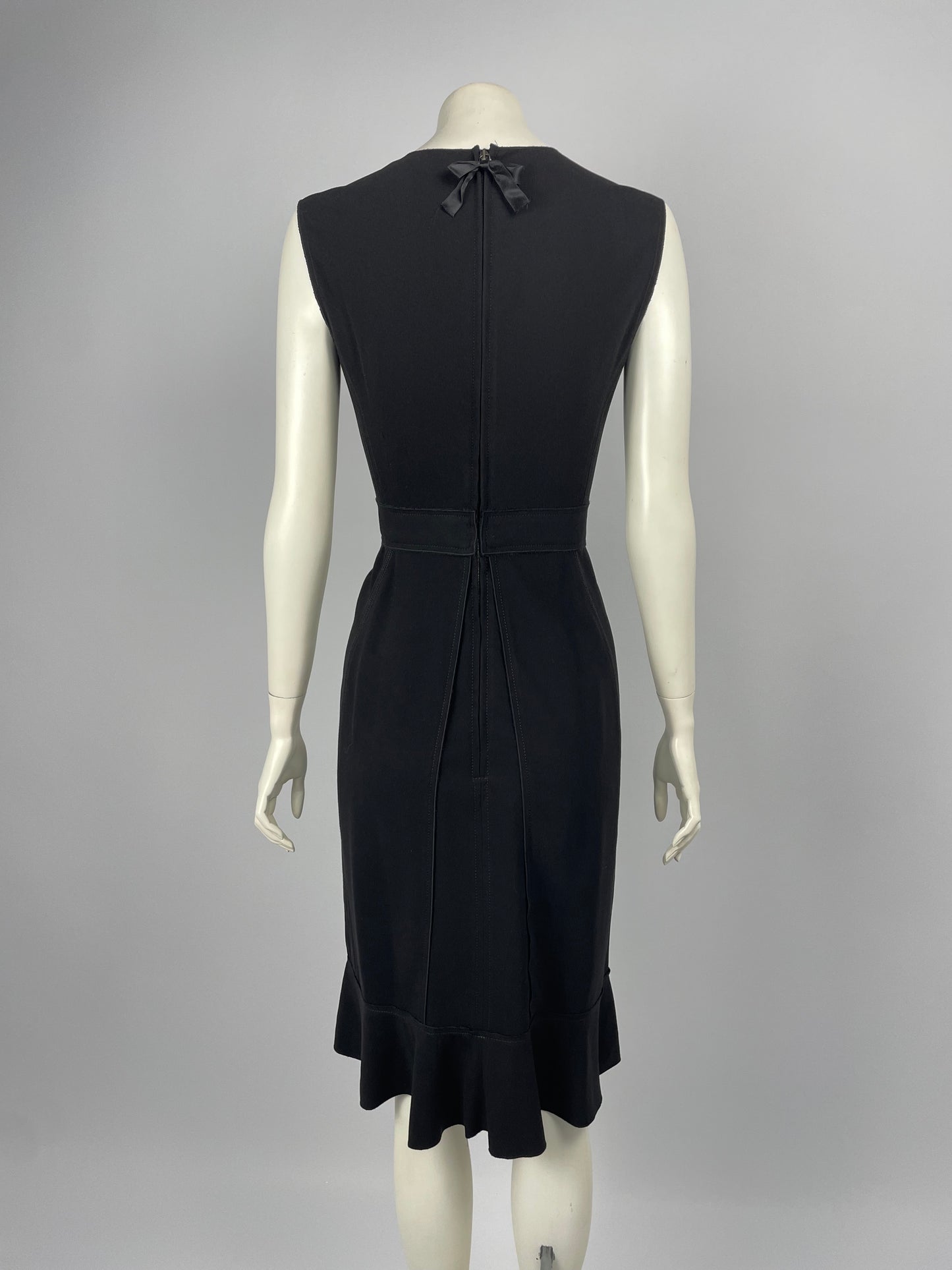 Prada 2008 V - neck deconstructed dress.