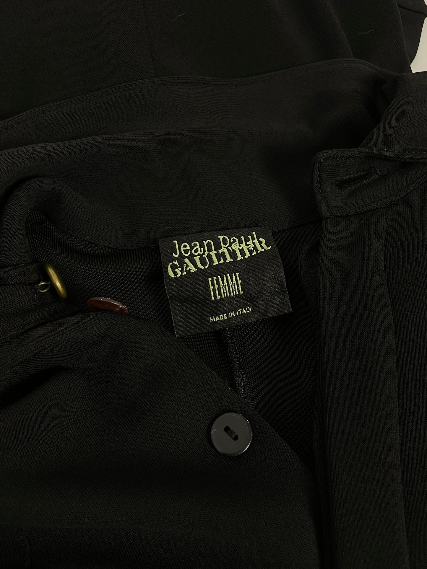 Jean Paul Gaultier 1990’s military maxi dress.