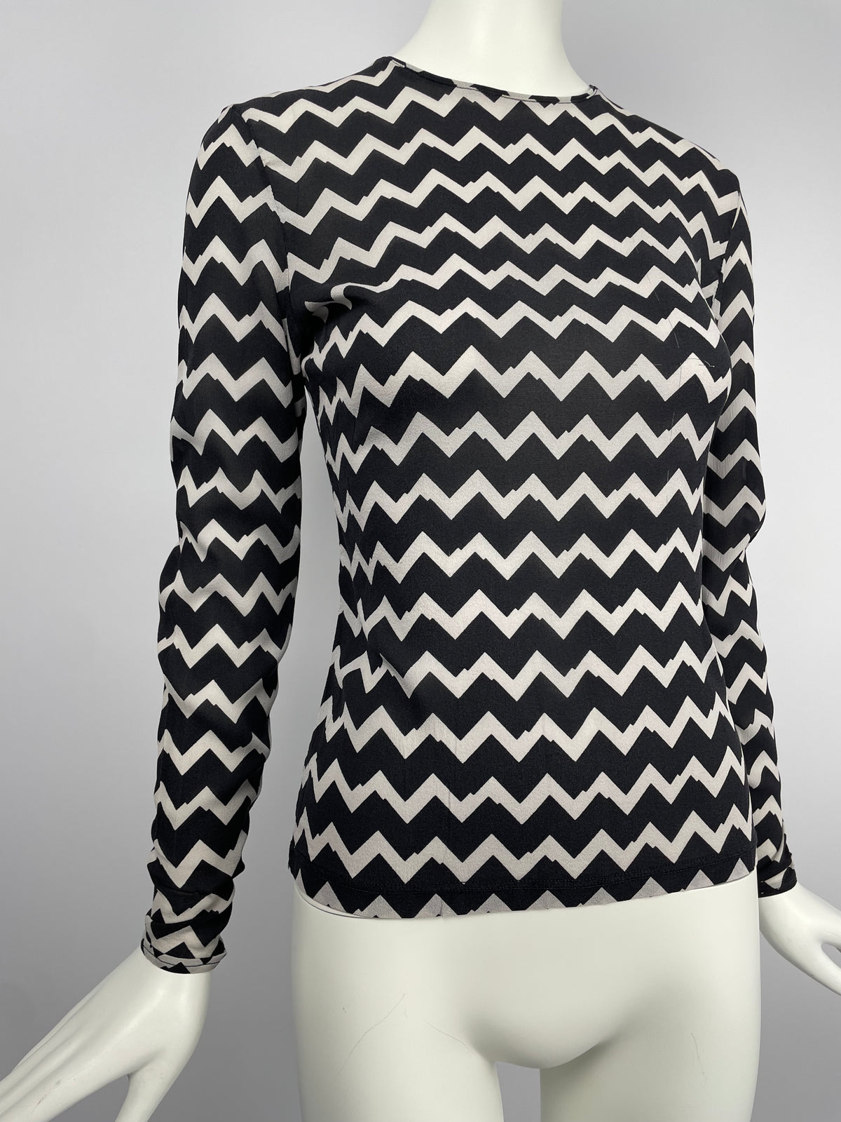 Gianni Versace 1990's stripes print top