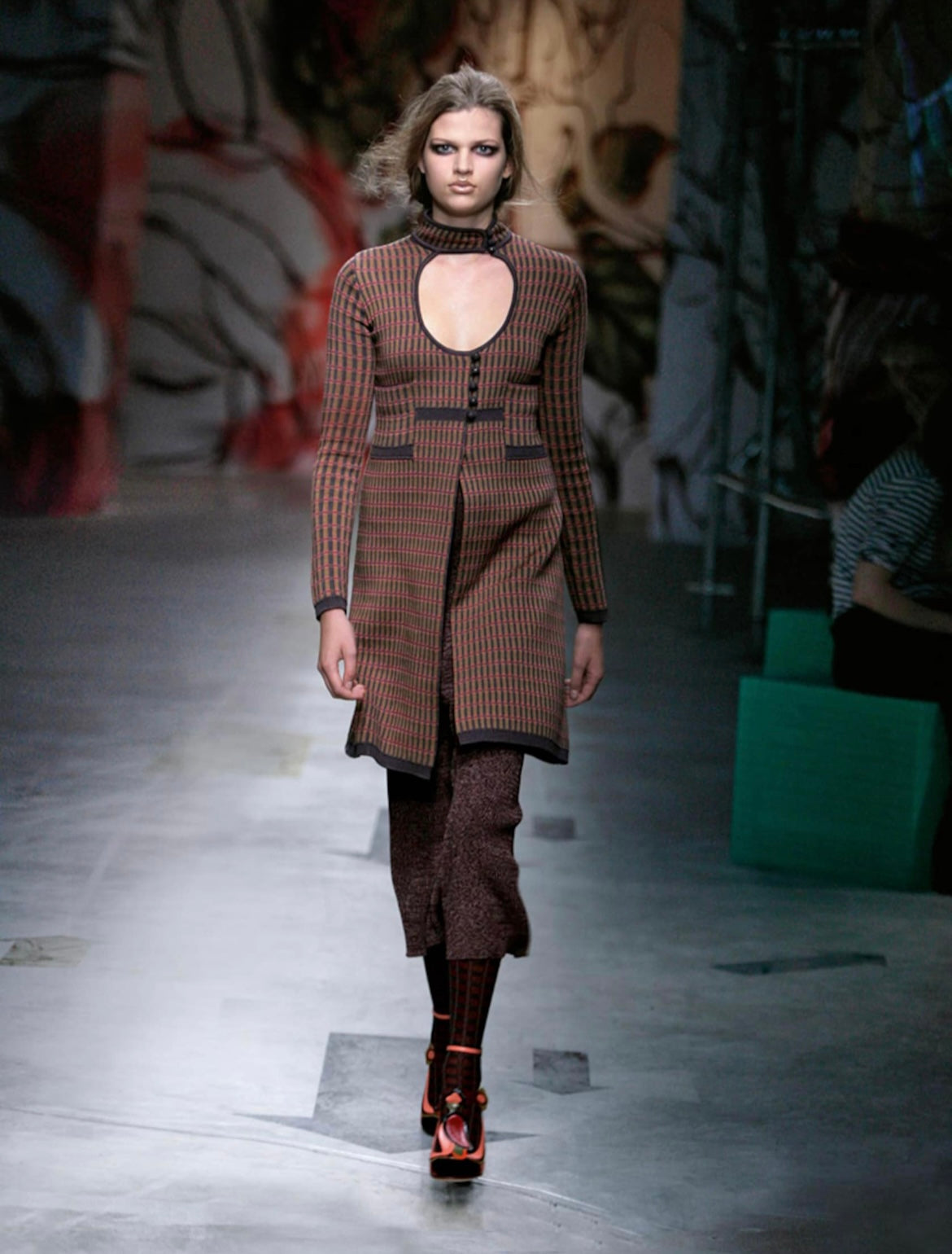 Prada S/S 2008 Collar Midi Dress (XS-S)