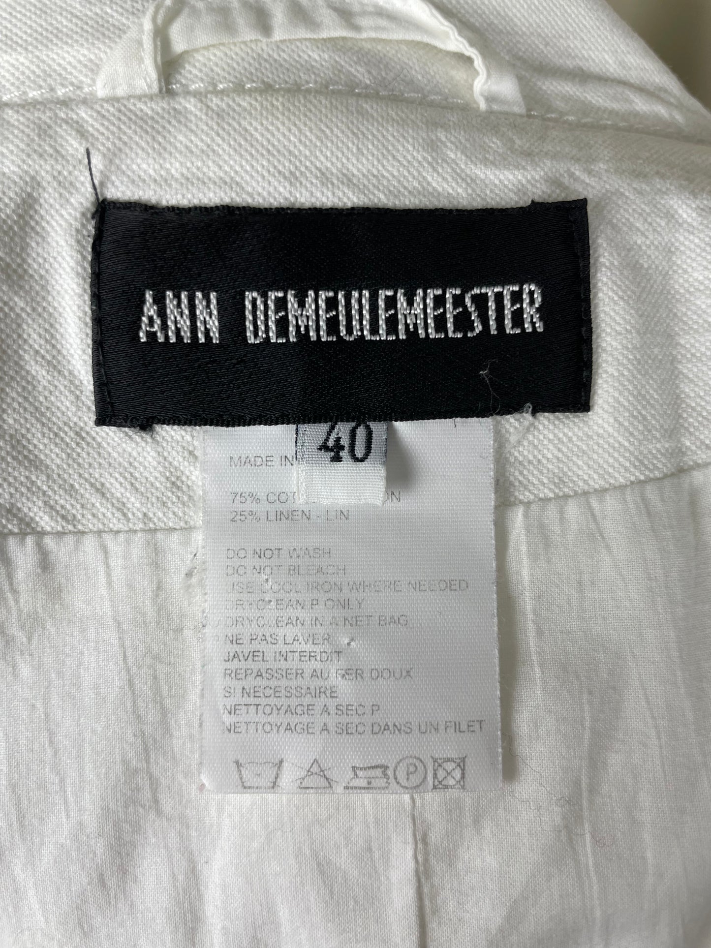 Ann Demeulemeester Belt Jacket (S)