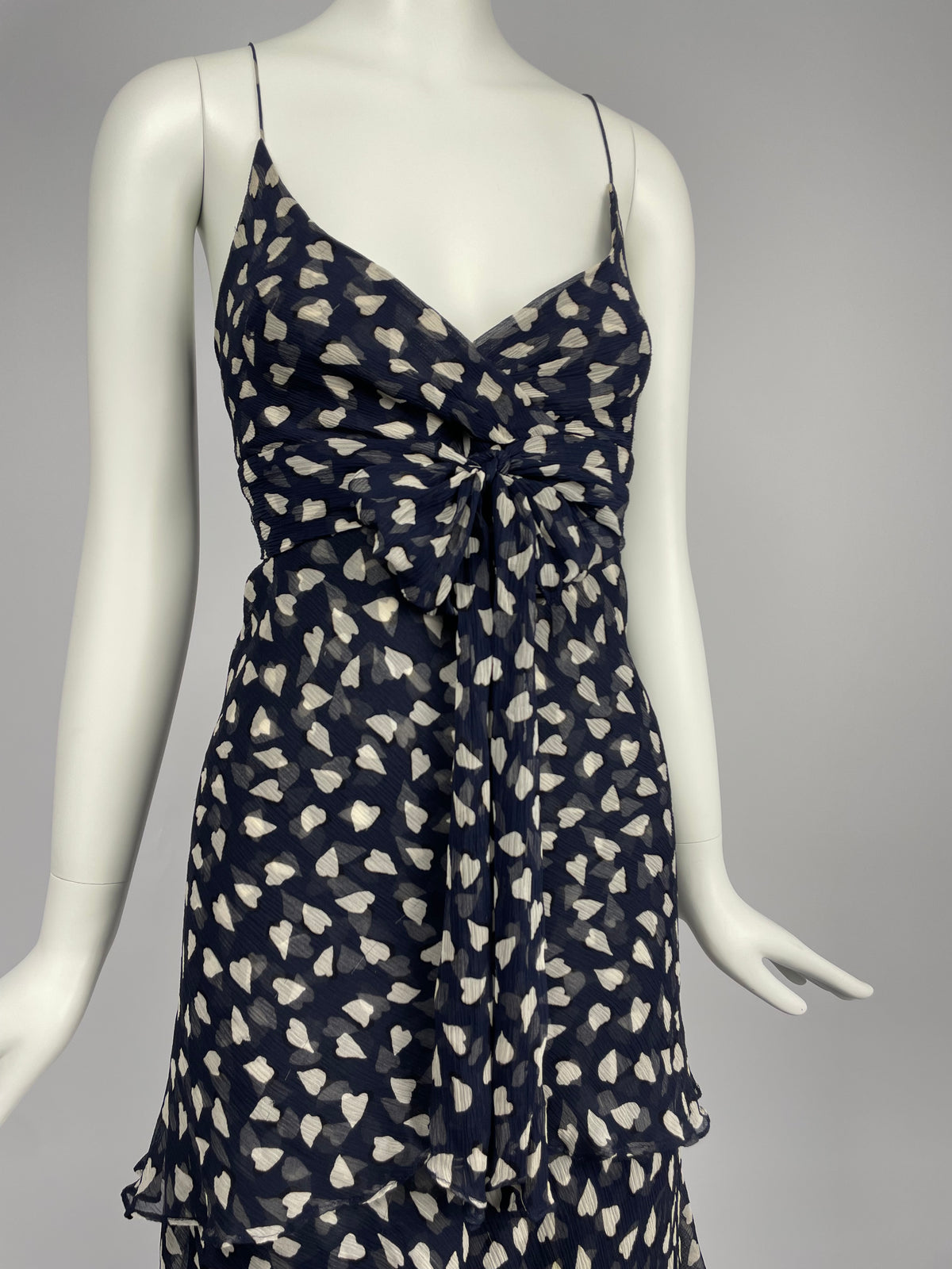 Georges Rech early 2000's silk ruffle dress