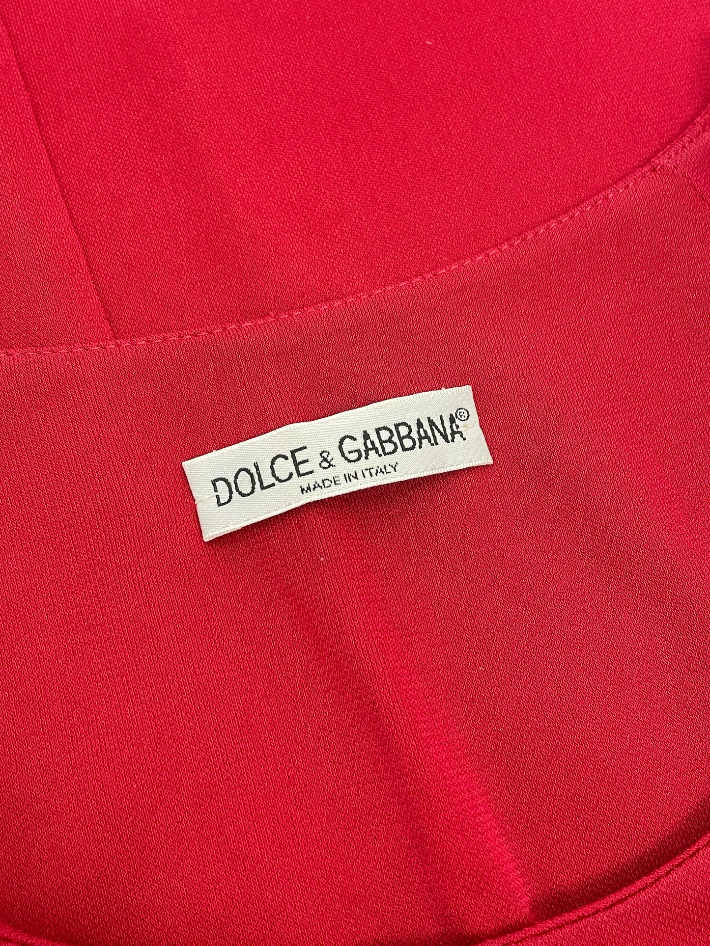 Dolce & Gabbana 1990’s wide neckline mini dress.