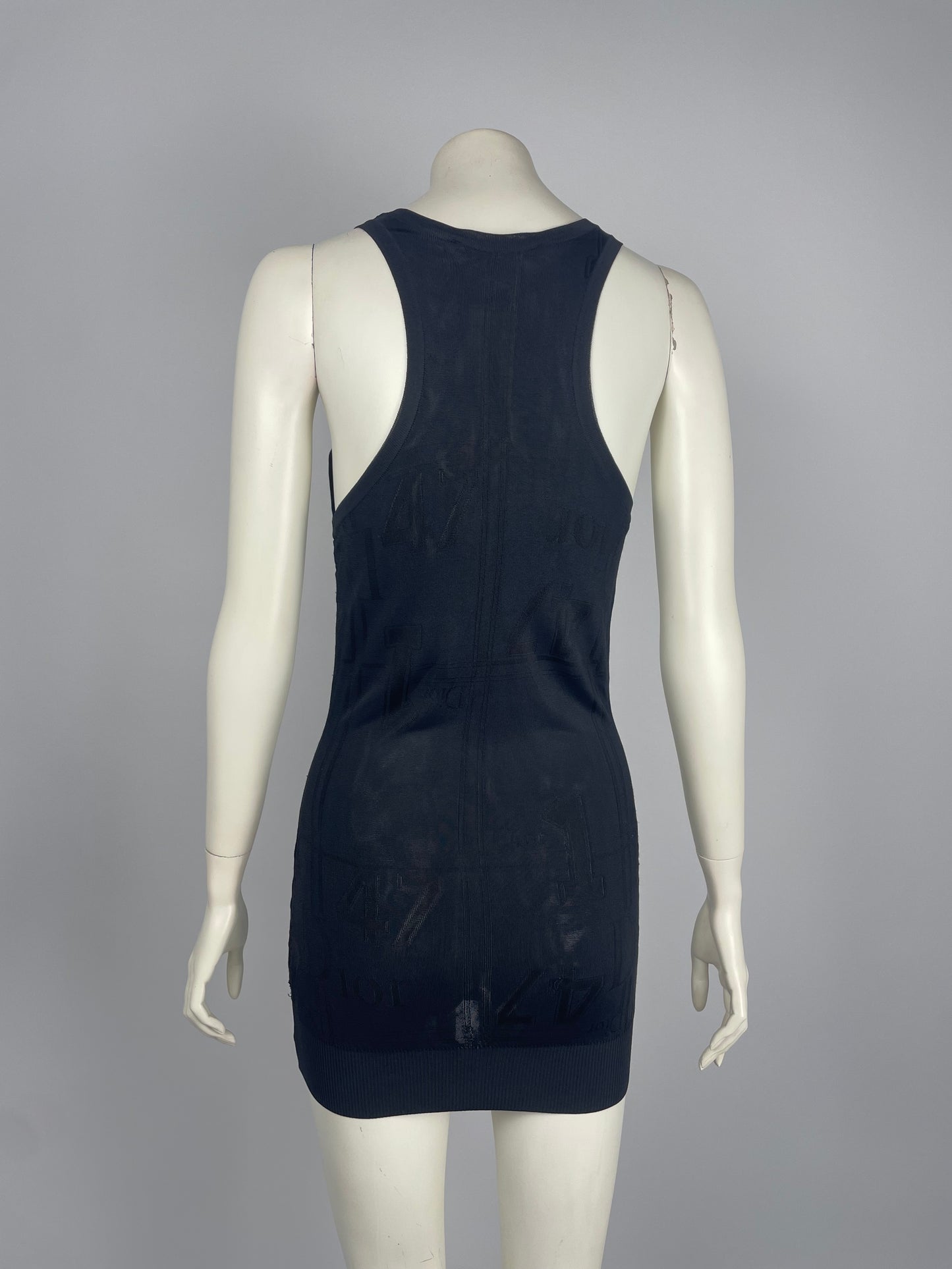 Dior by John Galliano S/S 2004 printed heavy knit dress.