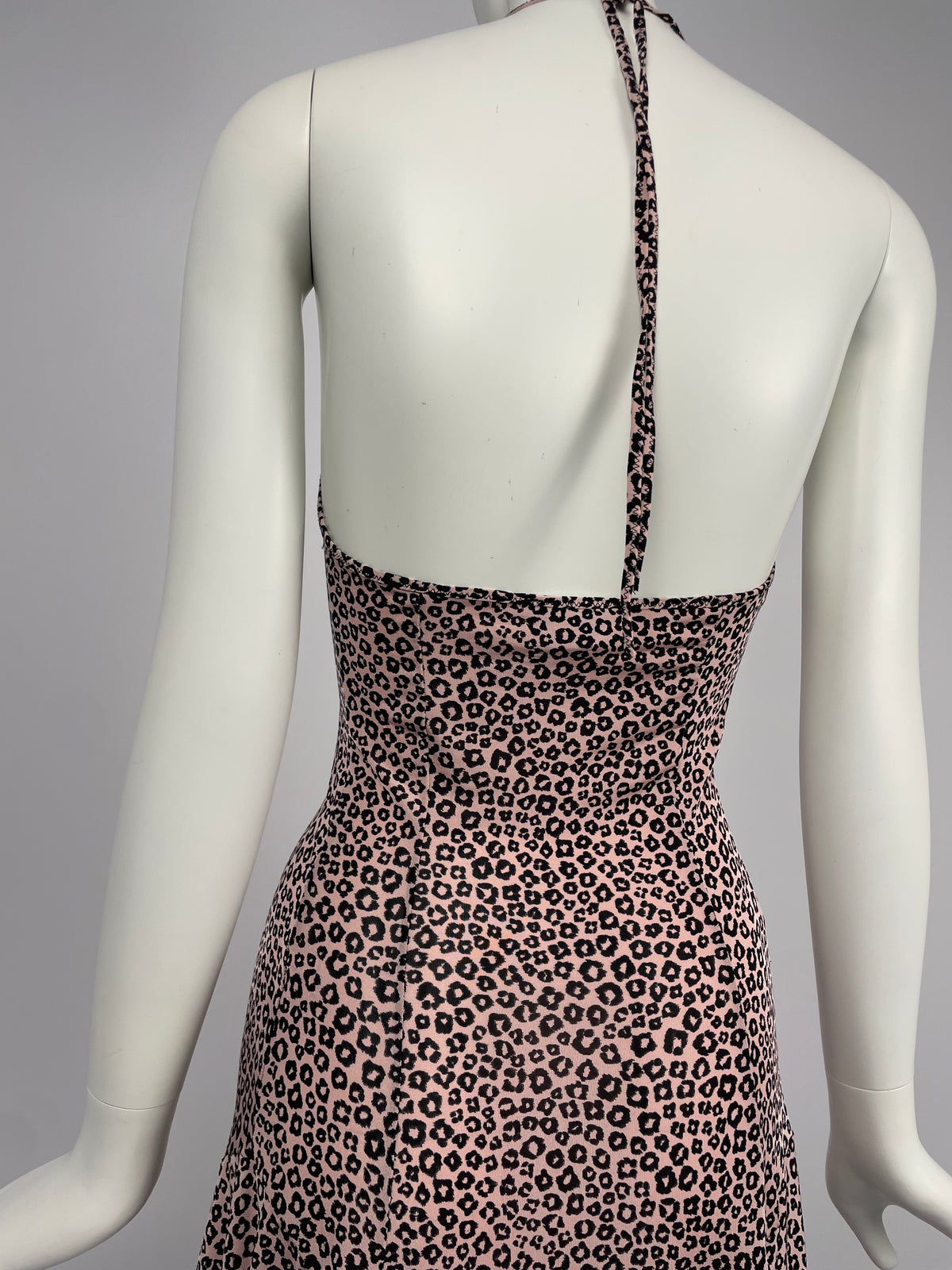 Blumarine 2000's Pink cheetah mini dress