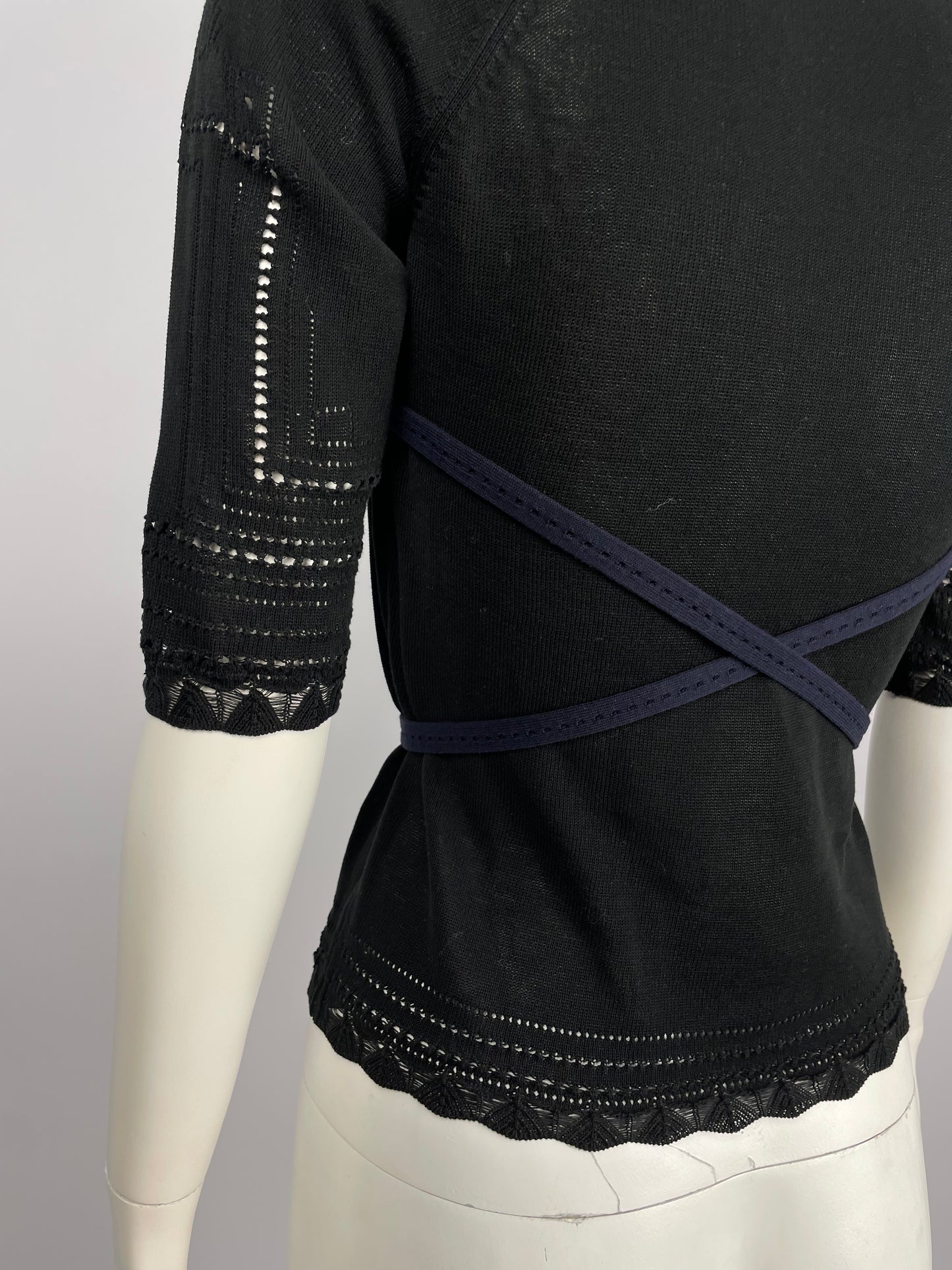 Dior by John Galliano S/S 2000 bondage knit top.