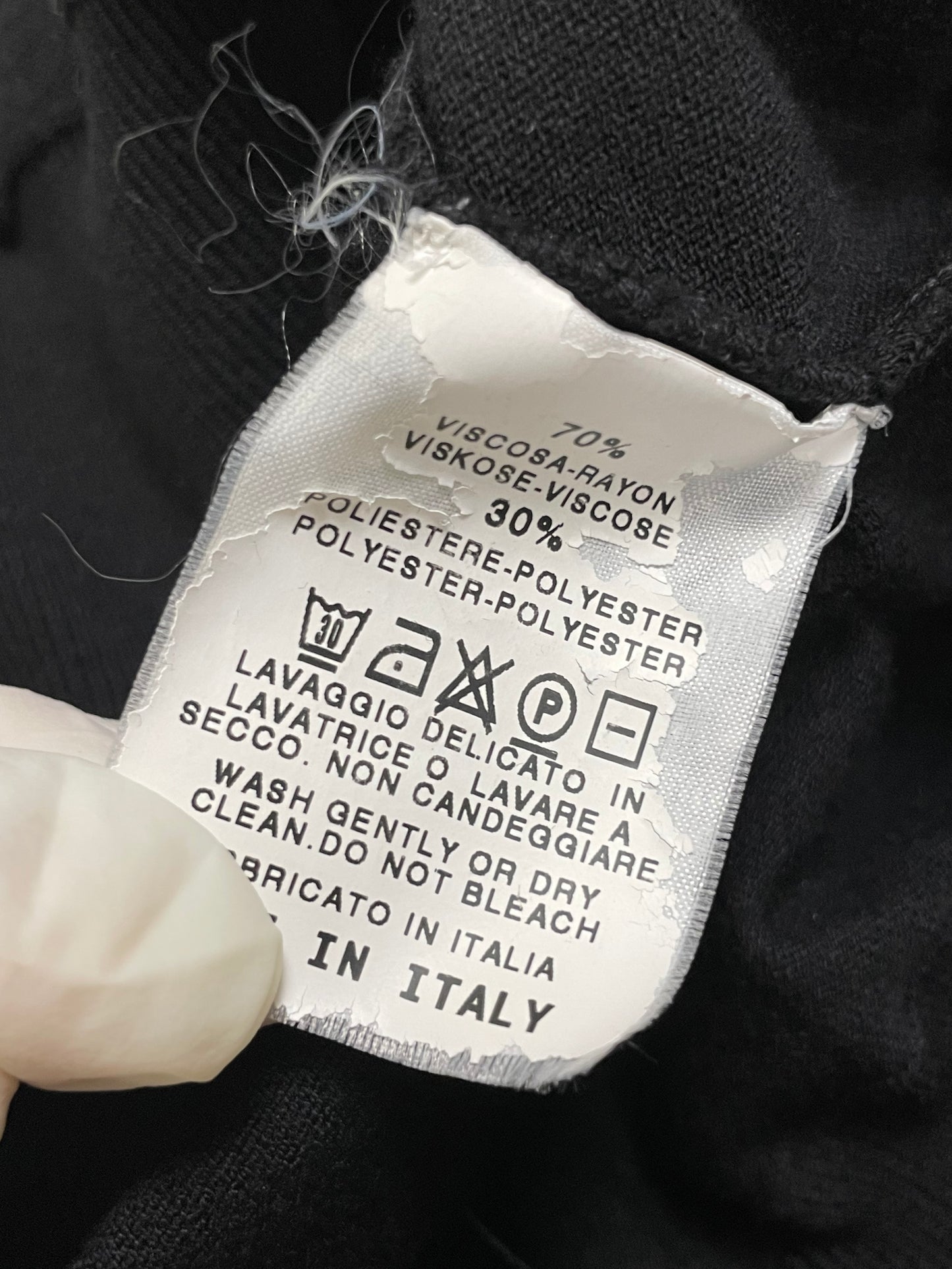 Saint Laurent by Tom Ford F/W 2002 Velour Tie Top (S)