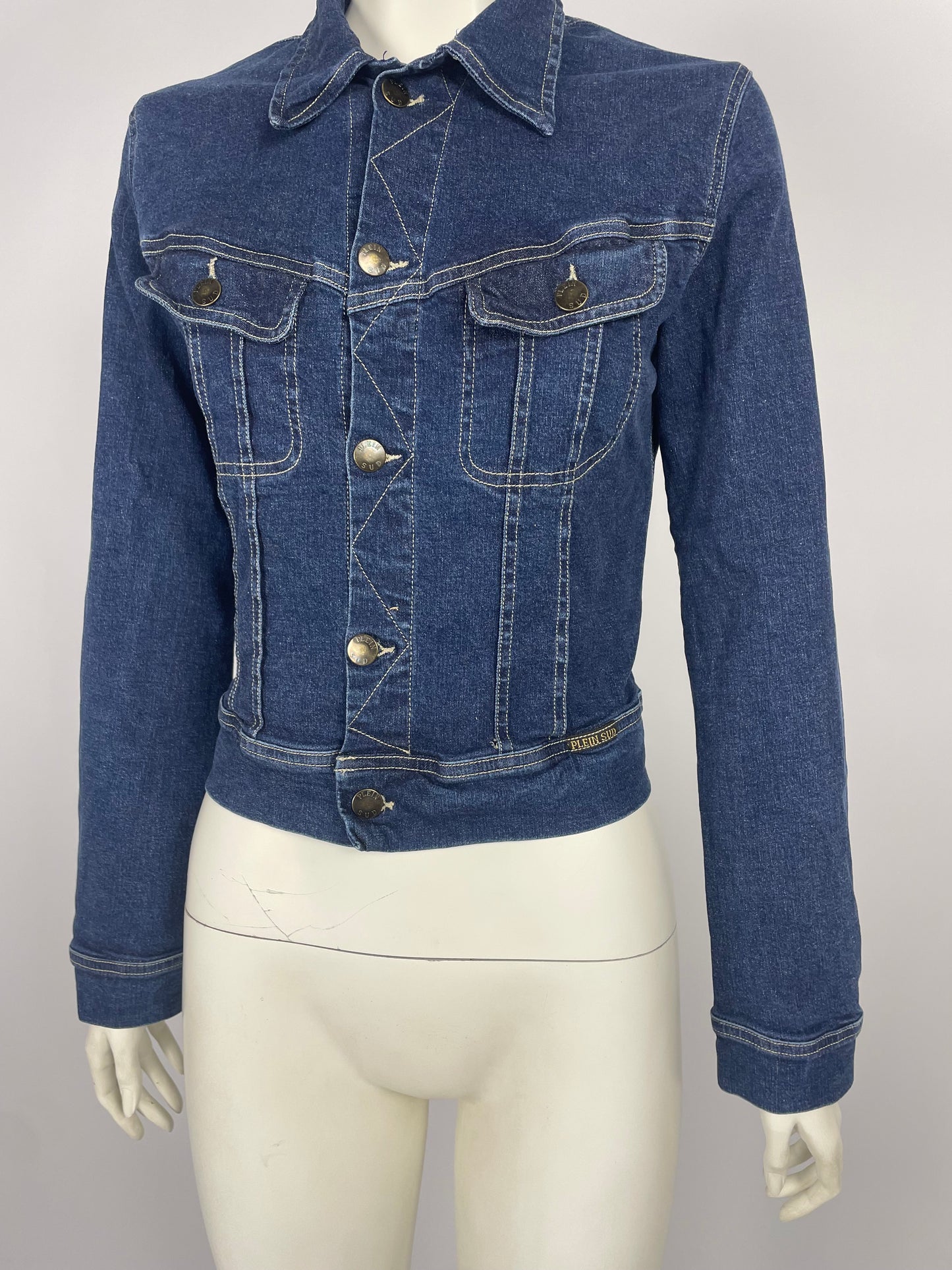 Plein Sud F/W 2000 Elastic jean jacket