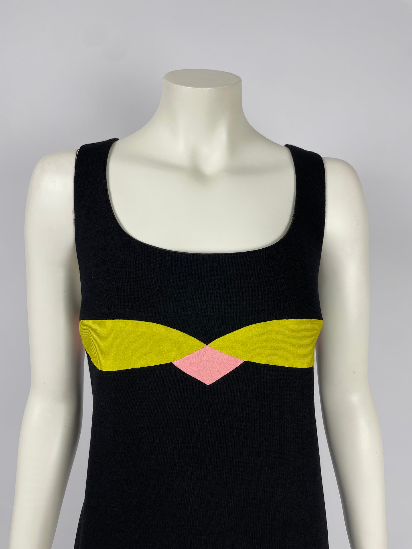 Gianni Versace F/W 1997 Color Block Dress.